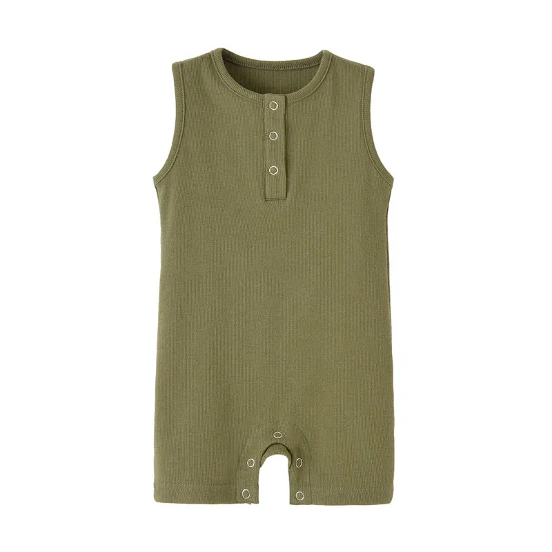 Organic Cotton Sleeveless Jumpsuit Outfit