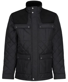 Padbury diamond quilt jacket | Black