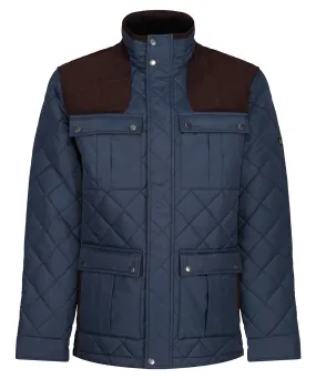 Padbury diamond quilt jacket | Navy