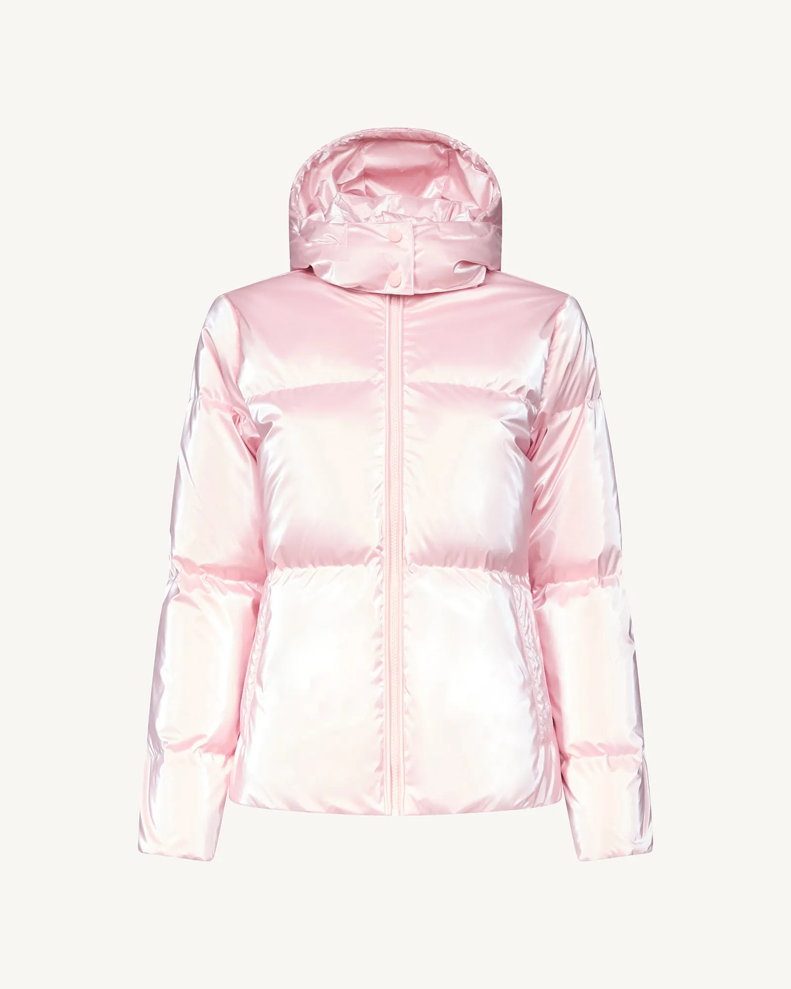 Petal rose Tanya Glossy Extreme Cold iridescent down jacket