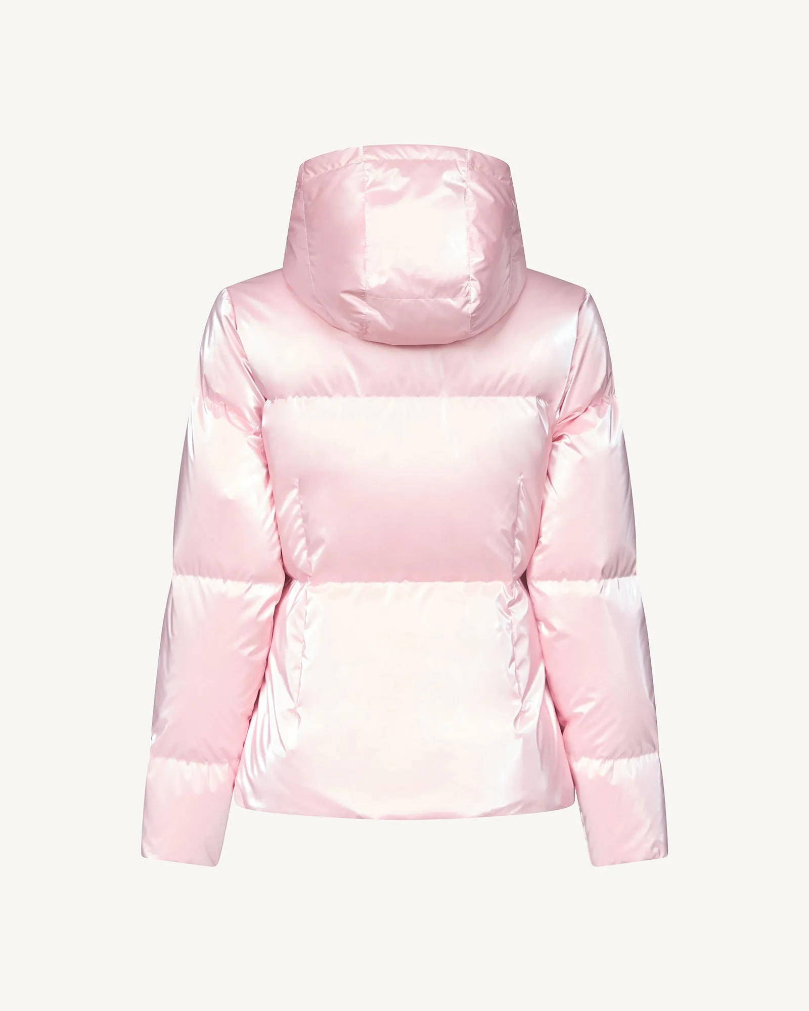 Petal rose Tanya Glossy Extreme Cold iridescent down jacket