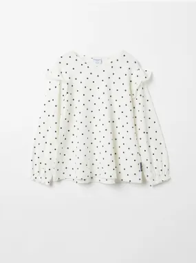 Polka Dot Print Kids Top