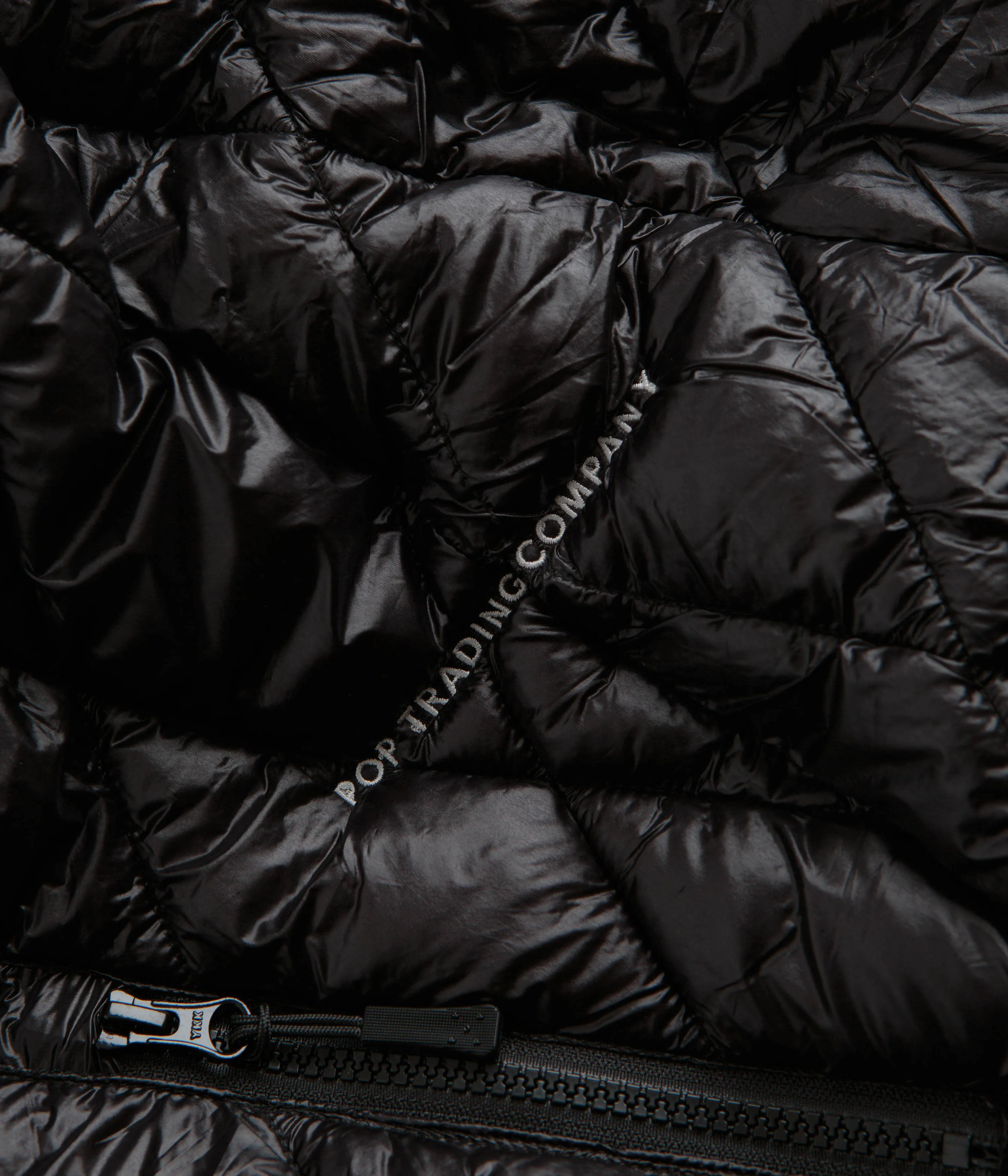 Pop Trading Company Quilted Reversible Jacket - Black