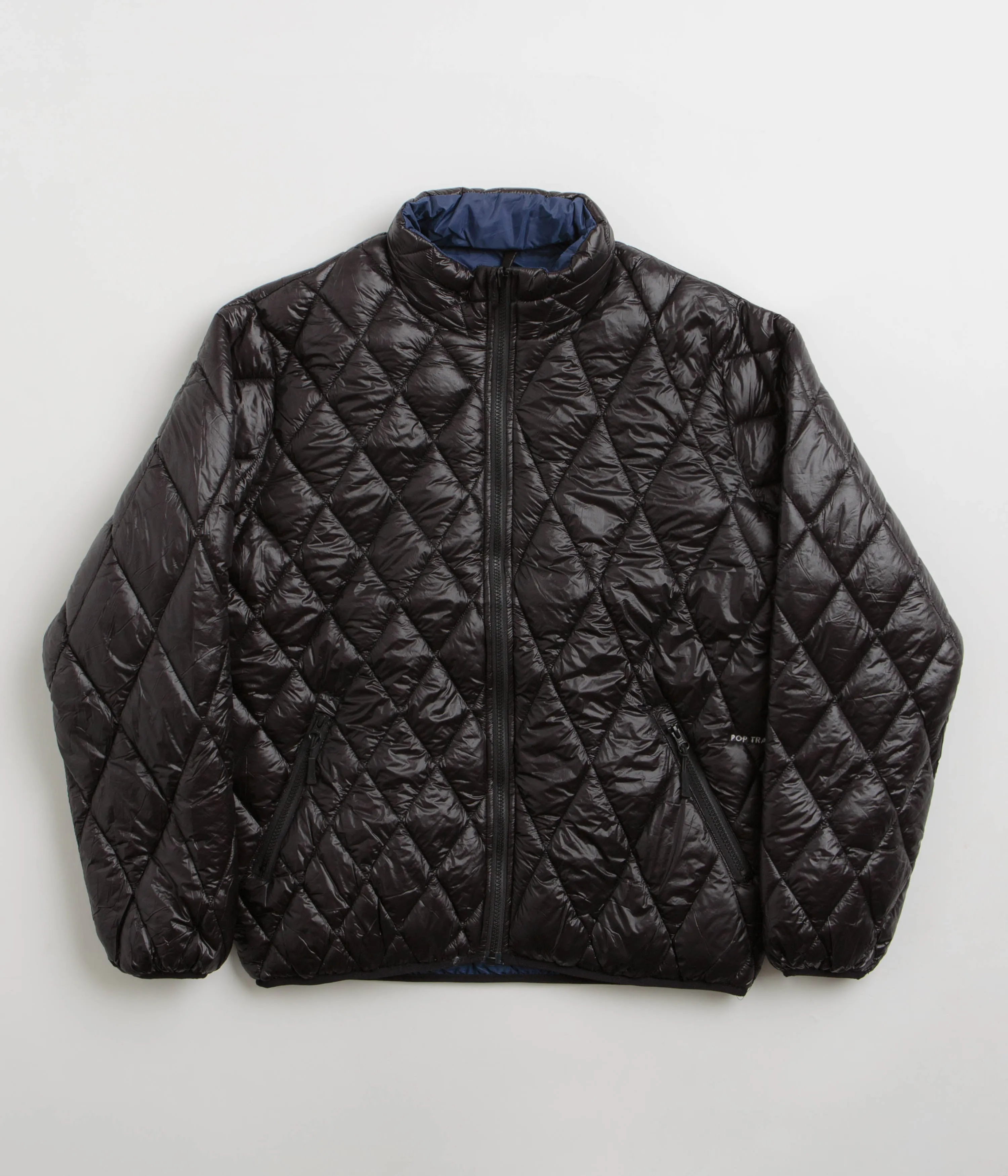 Pop Trading Company Quilted Reversible Jacket - Black