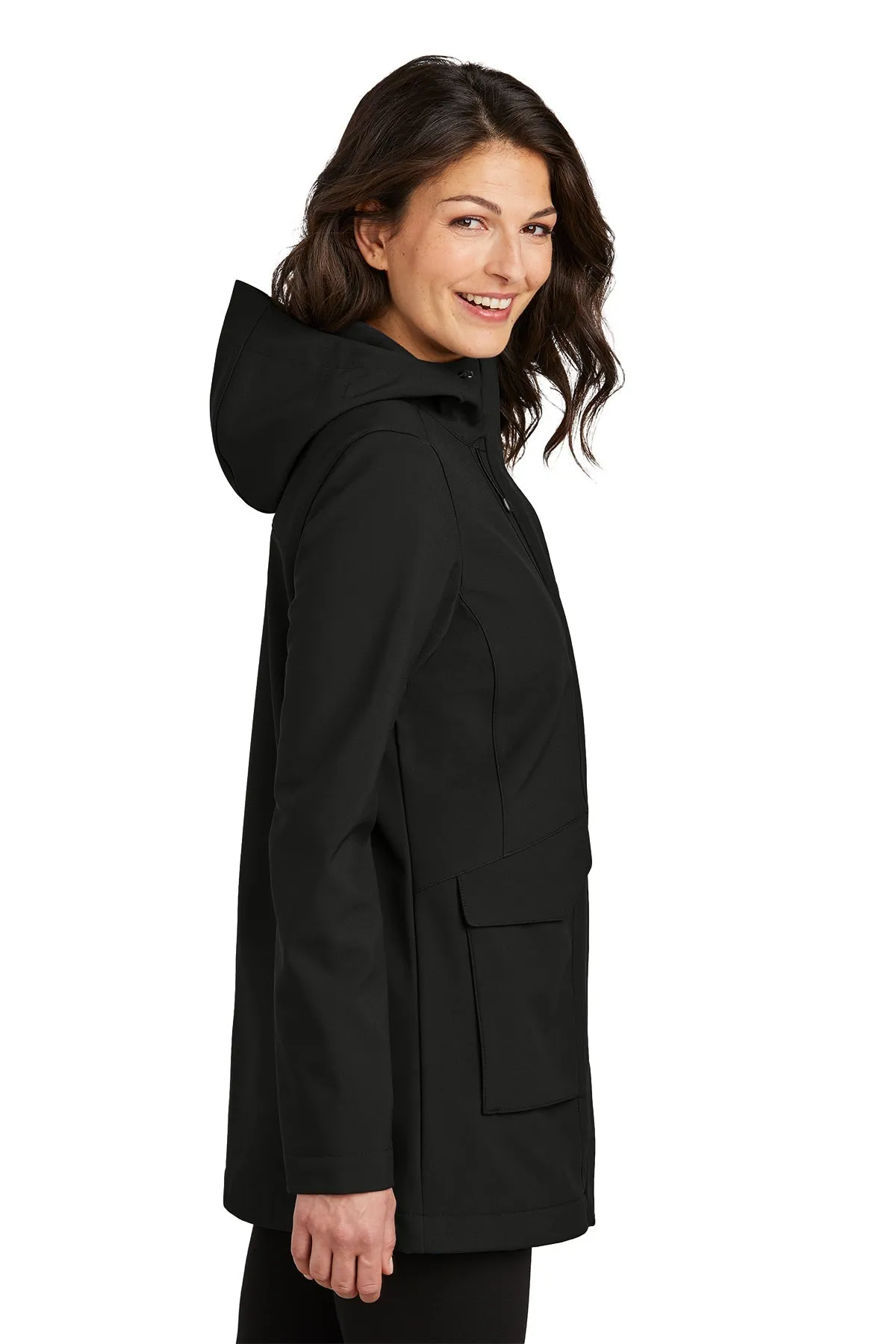 Port Authority Ladies Collective Outer Soft Shell Custom Parkas, Deep Black