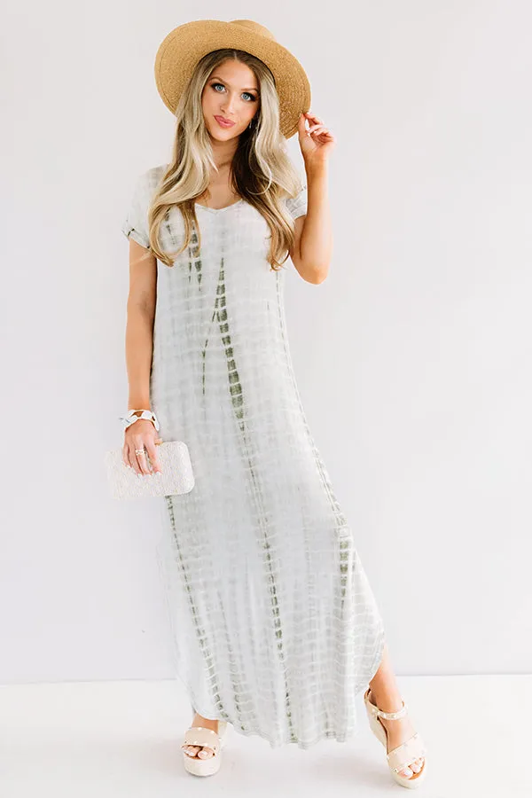 Portofino Party Tie Dye Maxi In Sage