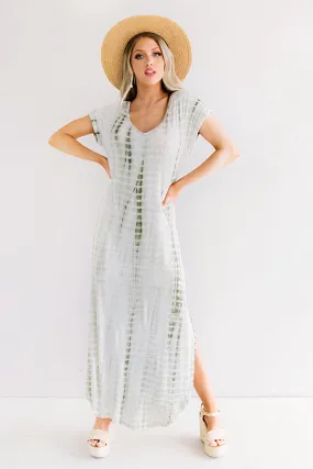 Portofino Party Tie Dye Maxi In Sage