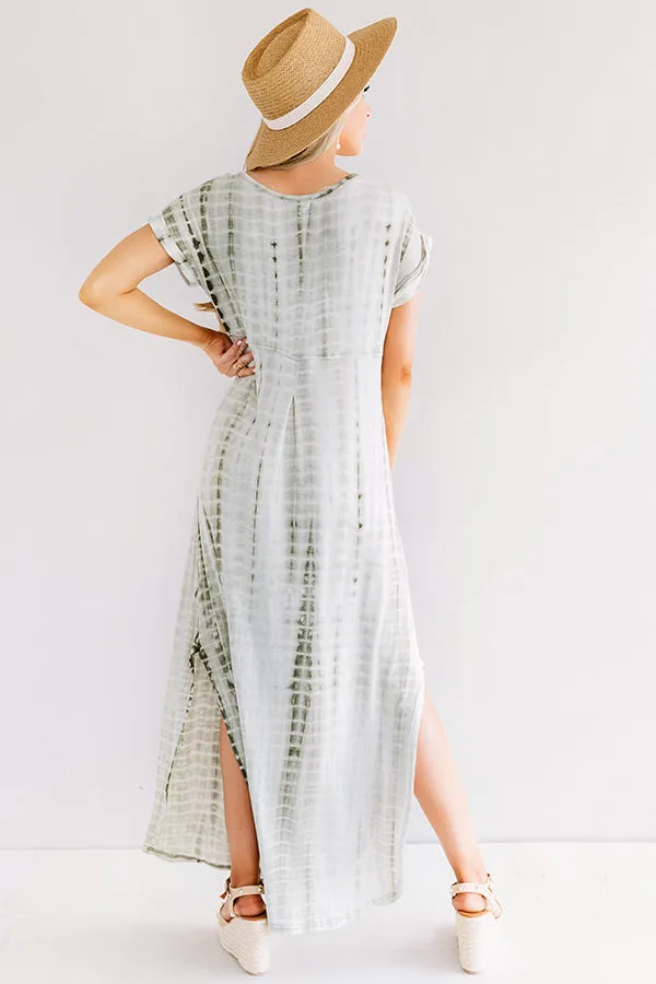 Portofino Party Tie Dye Maxi In Sage