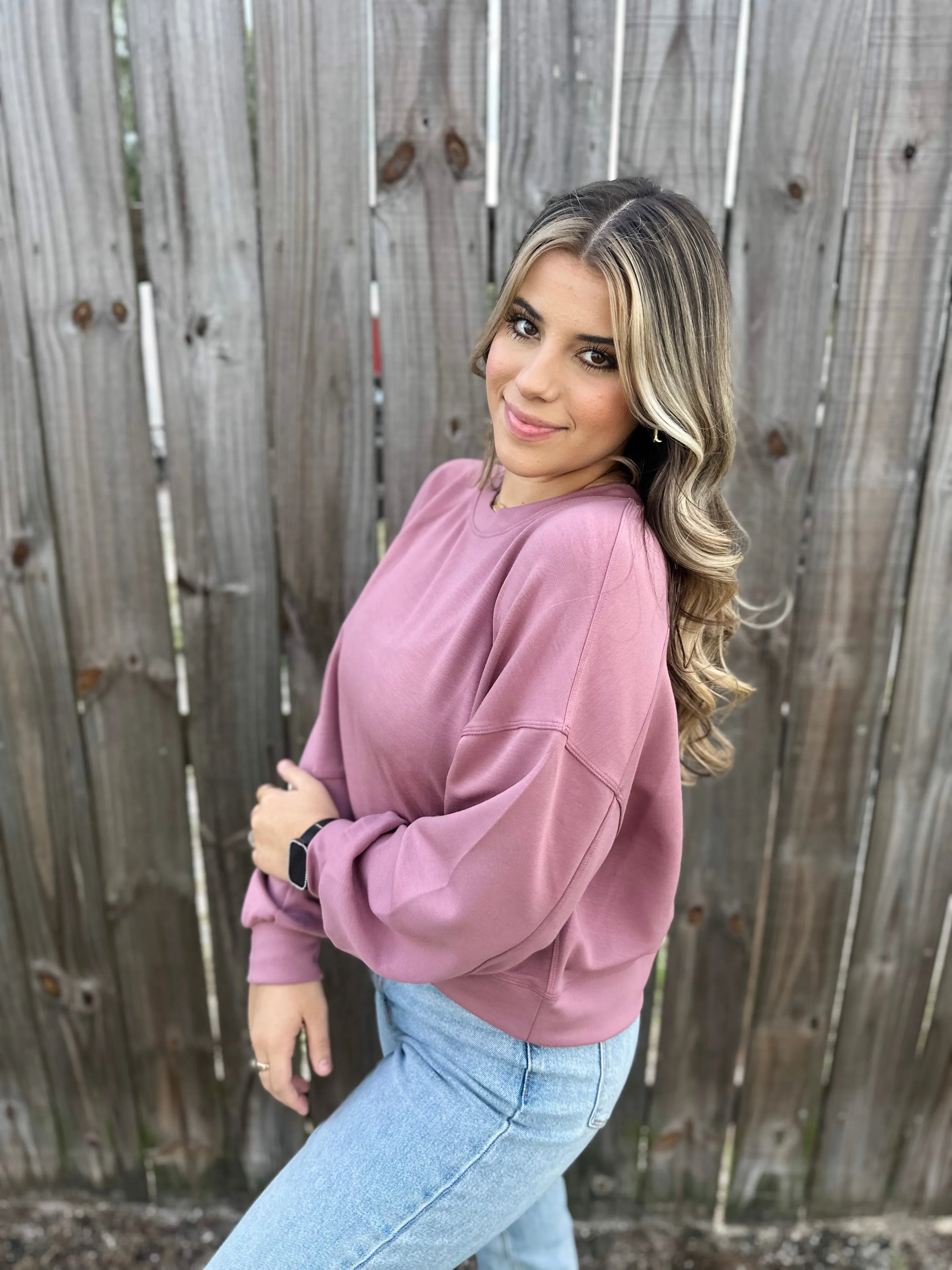 Pretty Plum Pullover