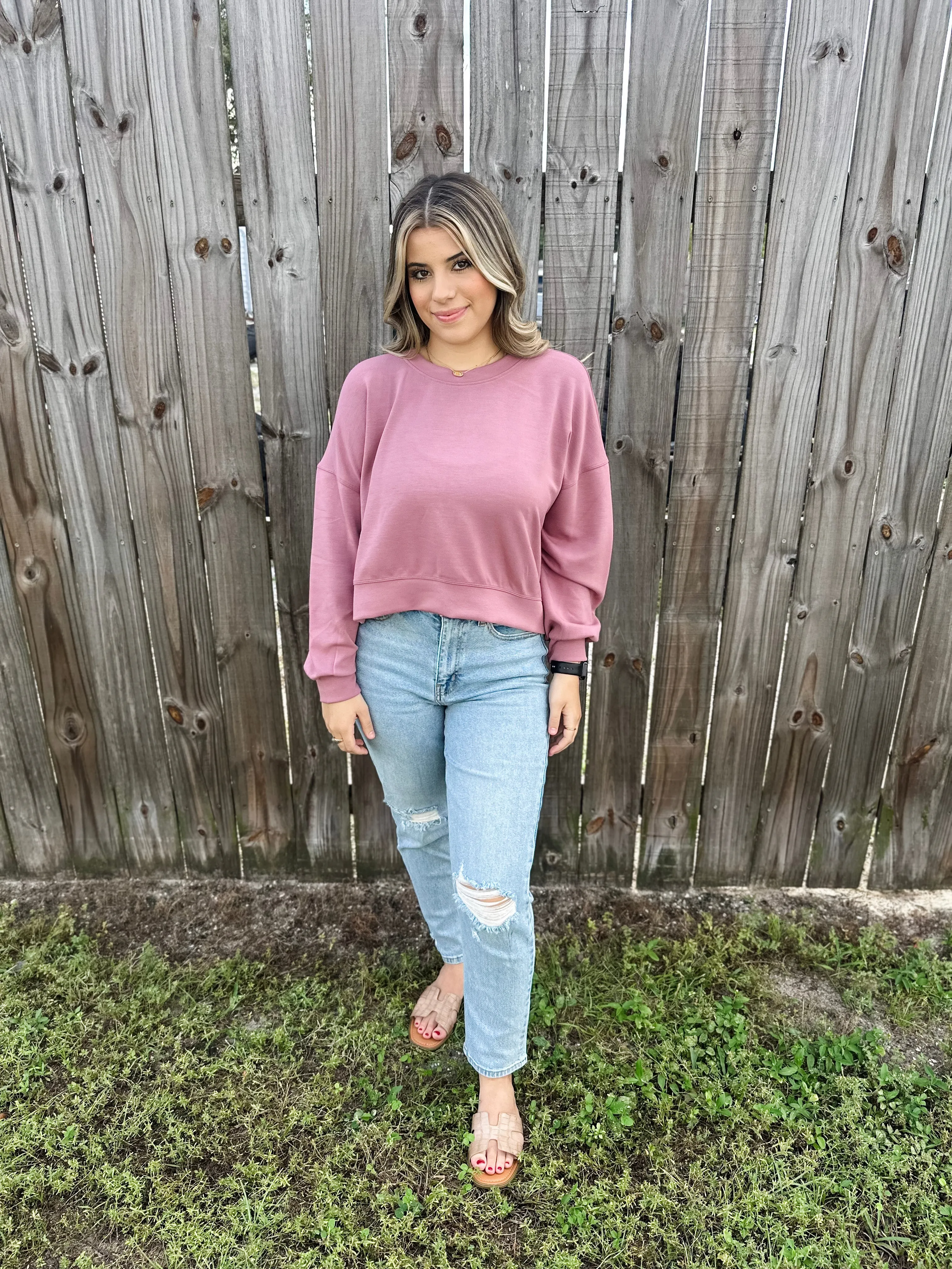 Pretty Plum Pullover