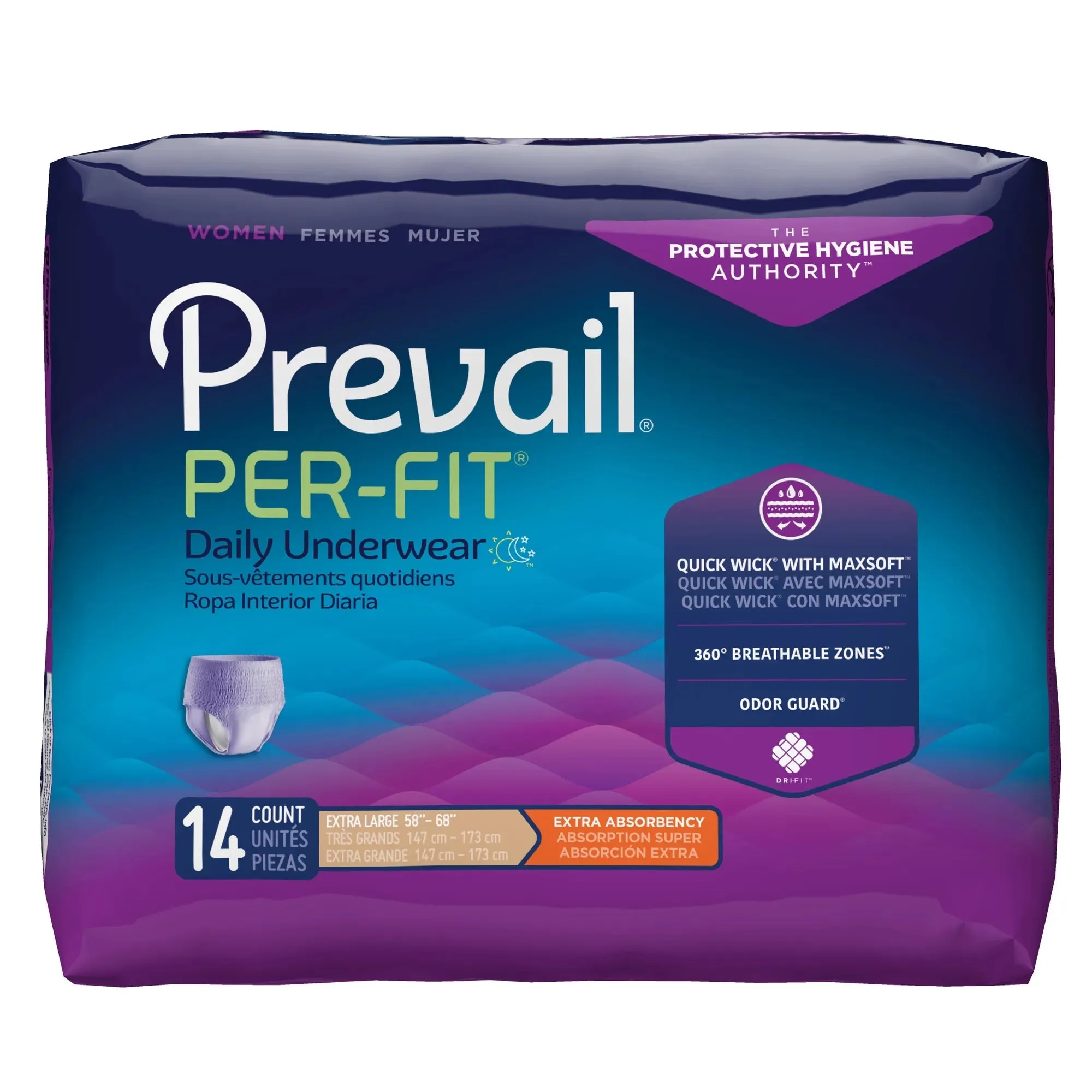 Prevail Per-Fit Women's Protective Underwear - Extra Absorbency