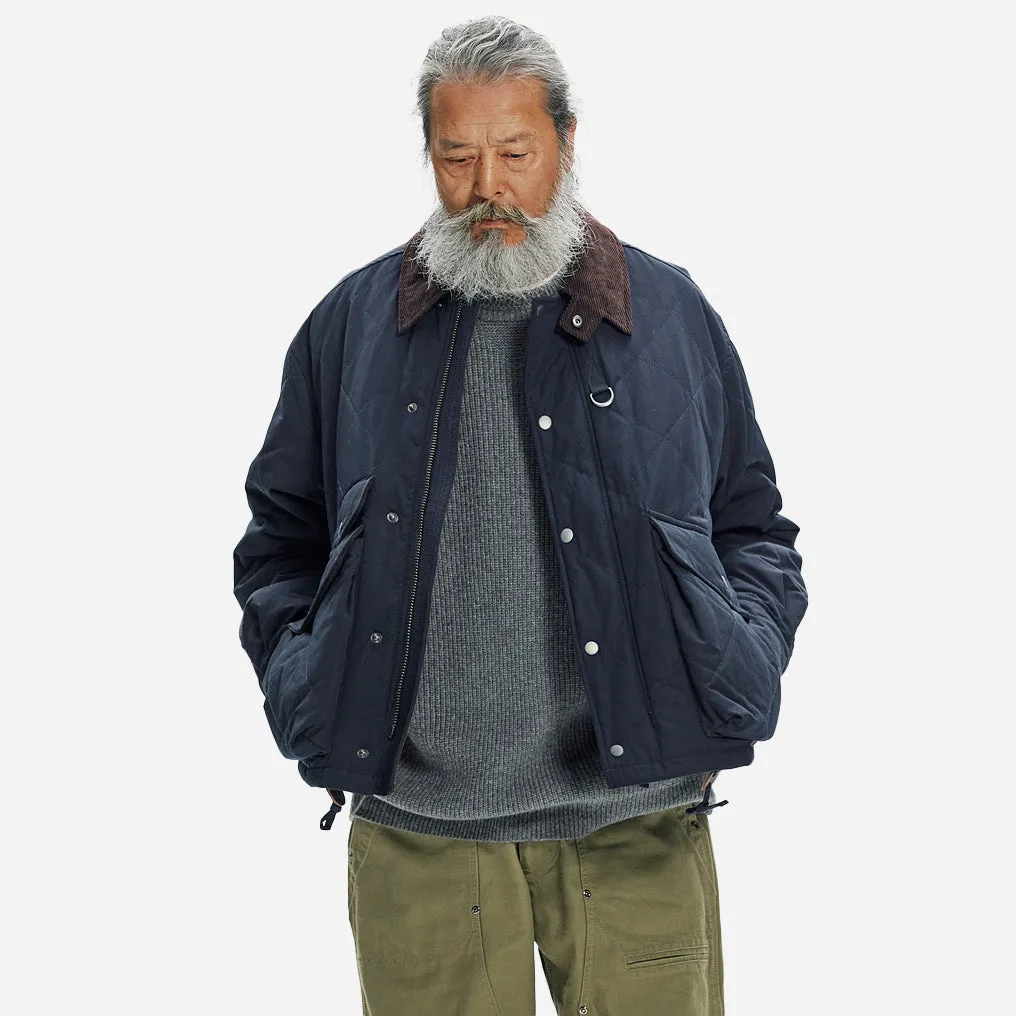 QUILTED HERITAGE HUNTING JACKET - NAVY