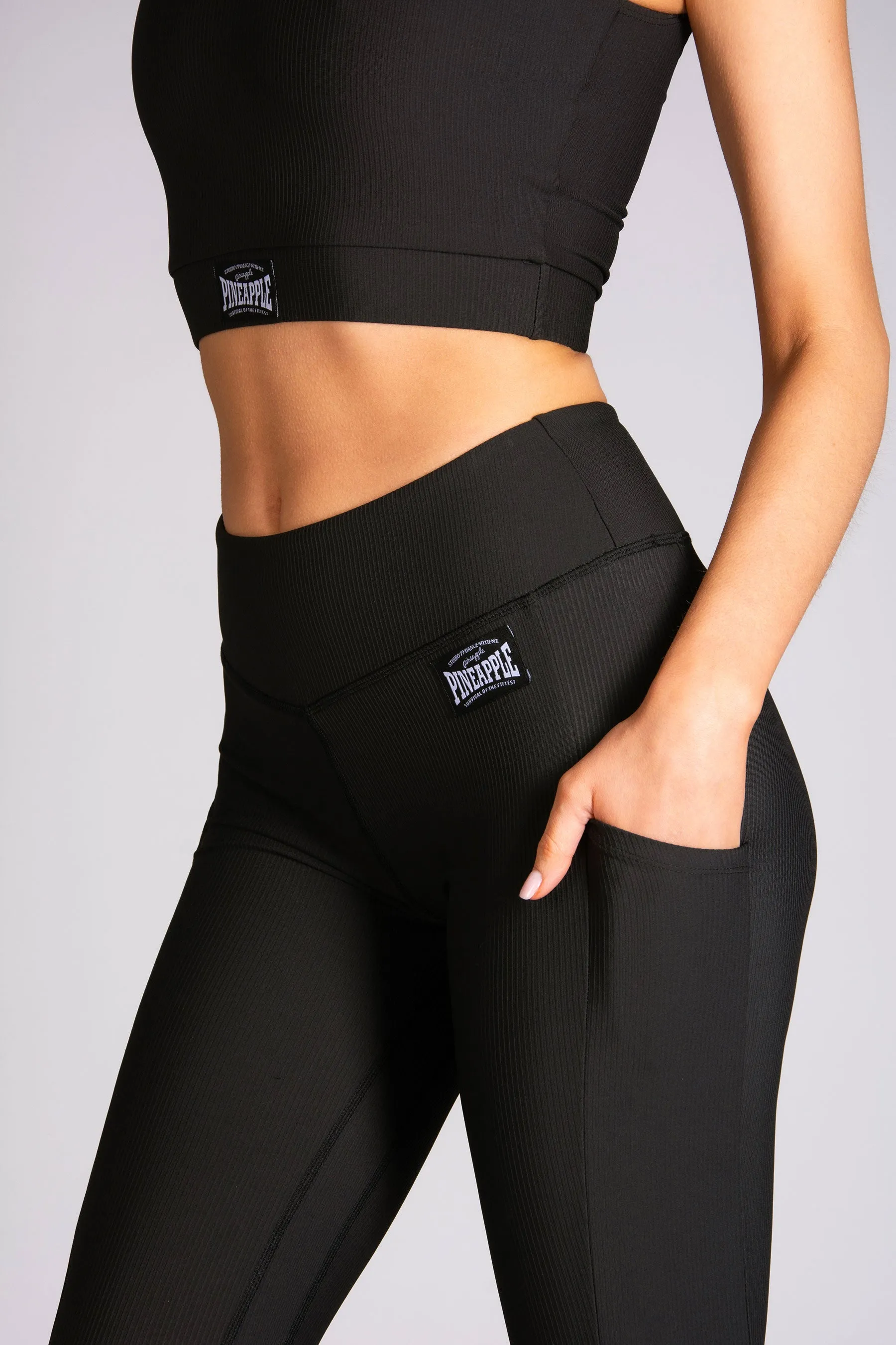 Rib Leggings with Pockets