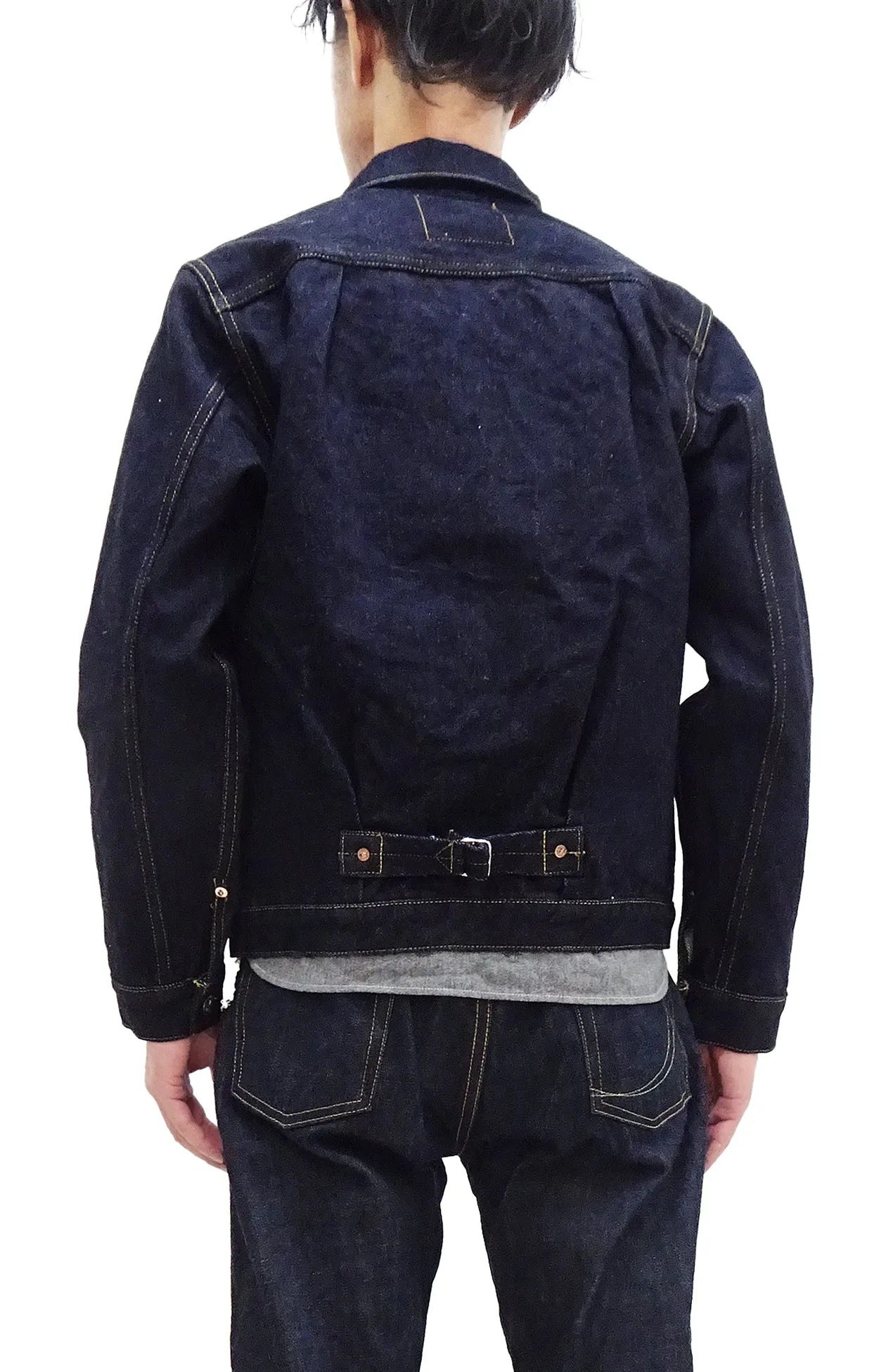 Samurai Jeans Denim Jacket Men's Type 1 Style 25 Oz. Denim Jean Jacket S551XX25oz-25th One-Wash