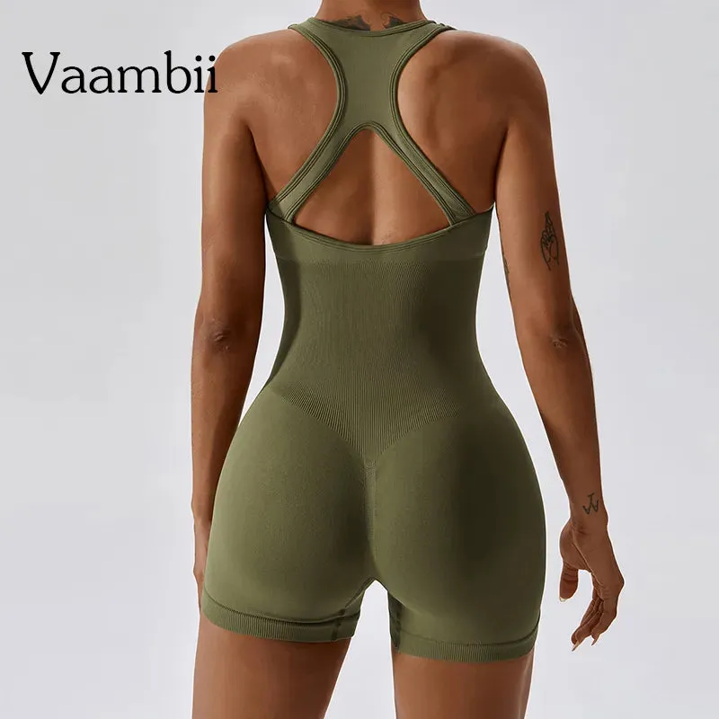 Seamless Jumpsuit Yoga Set