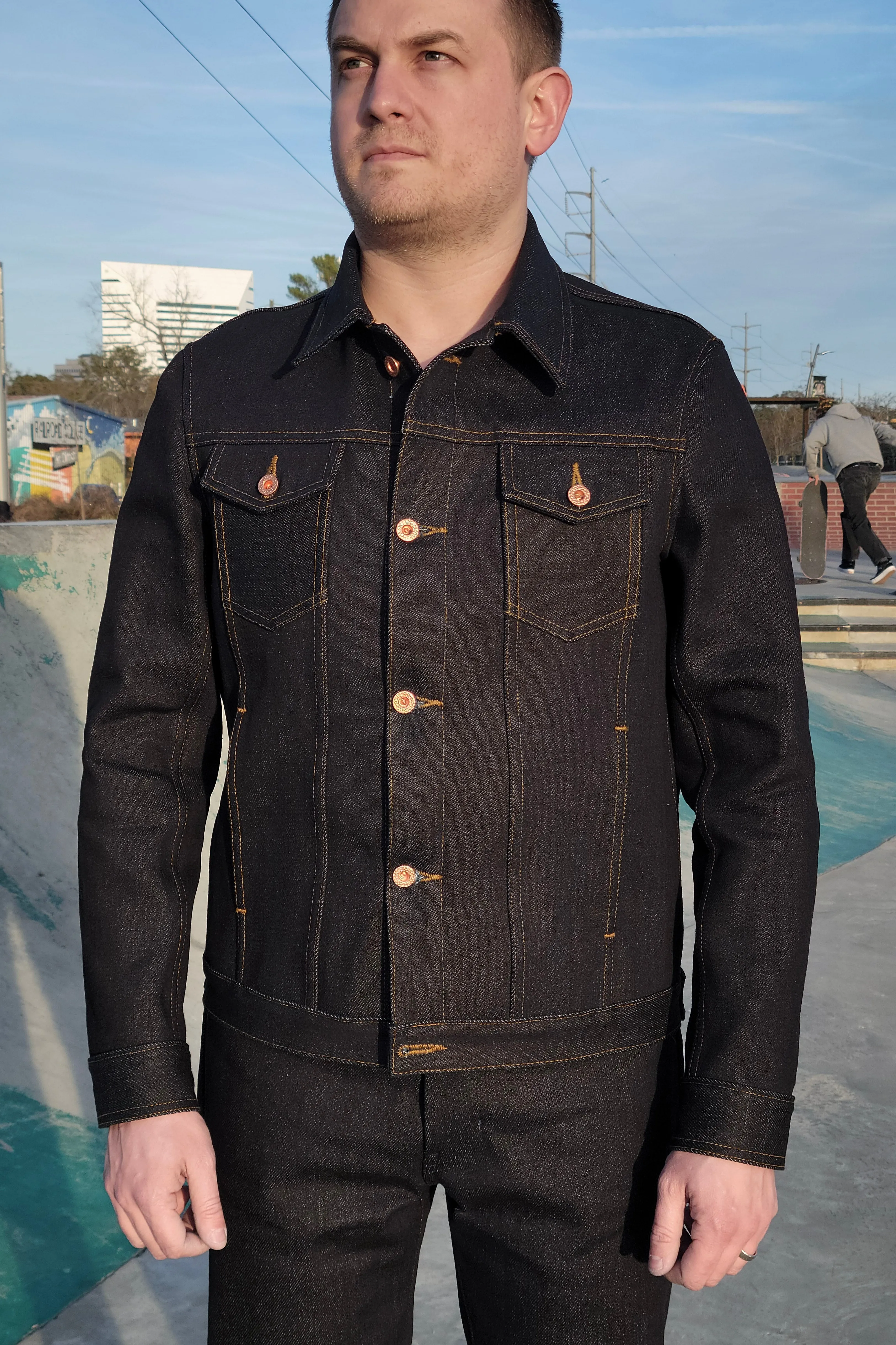 Selvedge Jacket - 22oz. Extra Heavyweight Japanese Selvedge XXXL Ready to Ship