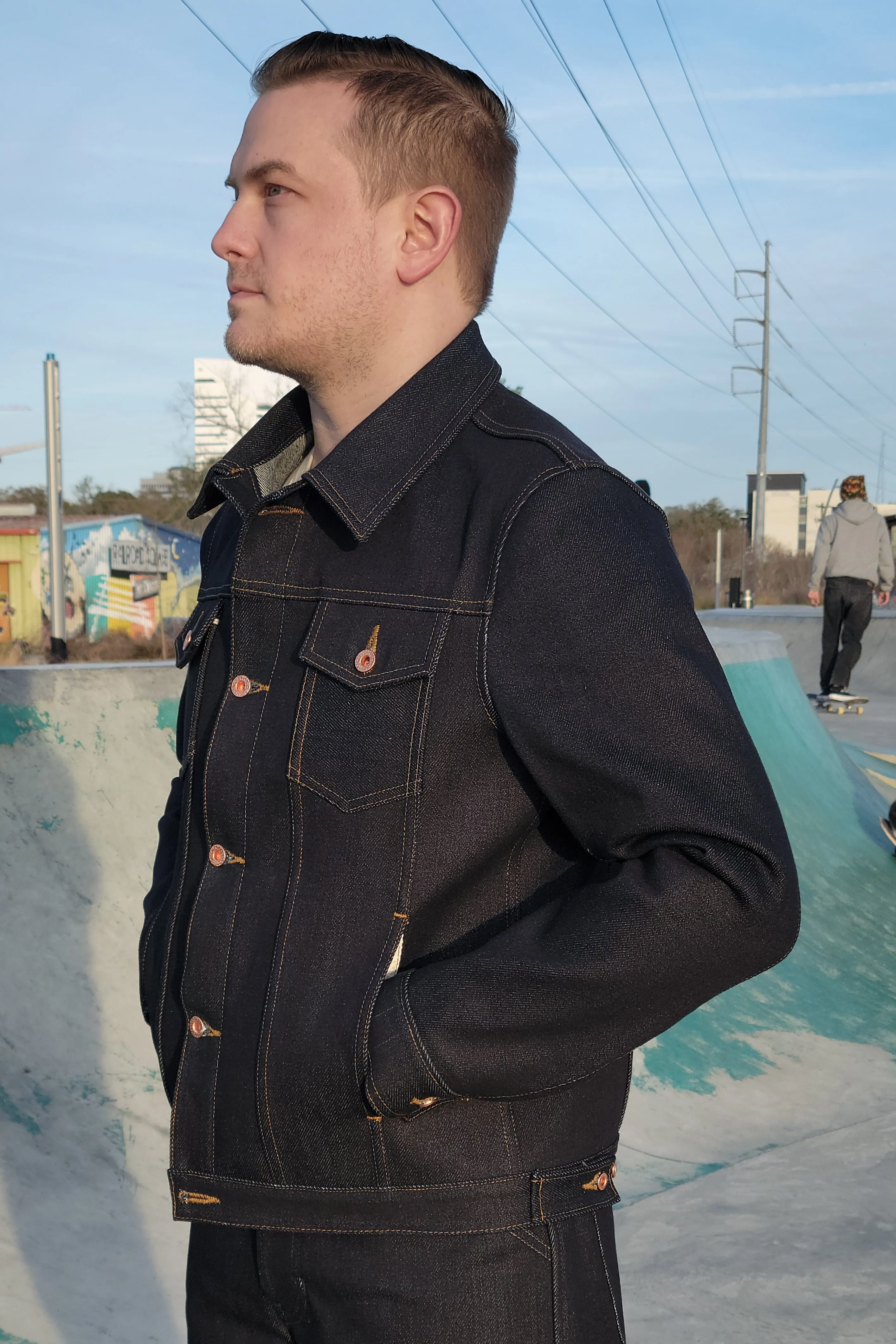 Selvedge Jacket - 22oz. Extra Heavyweight Japanese Selvedge XXXL Ready to Ship