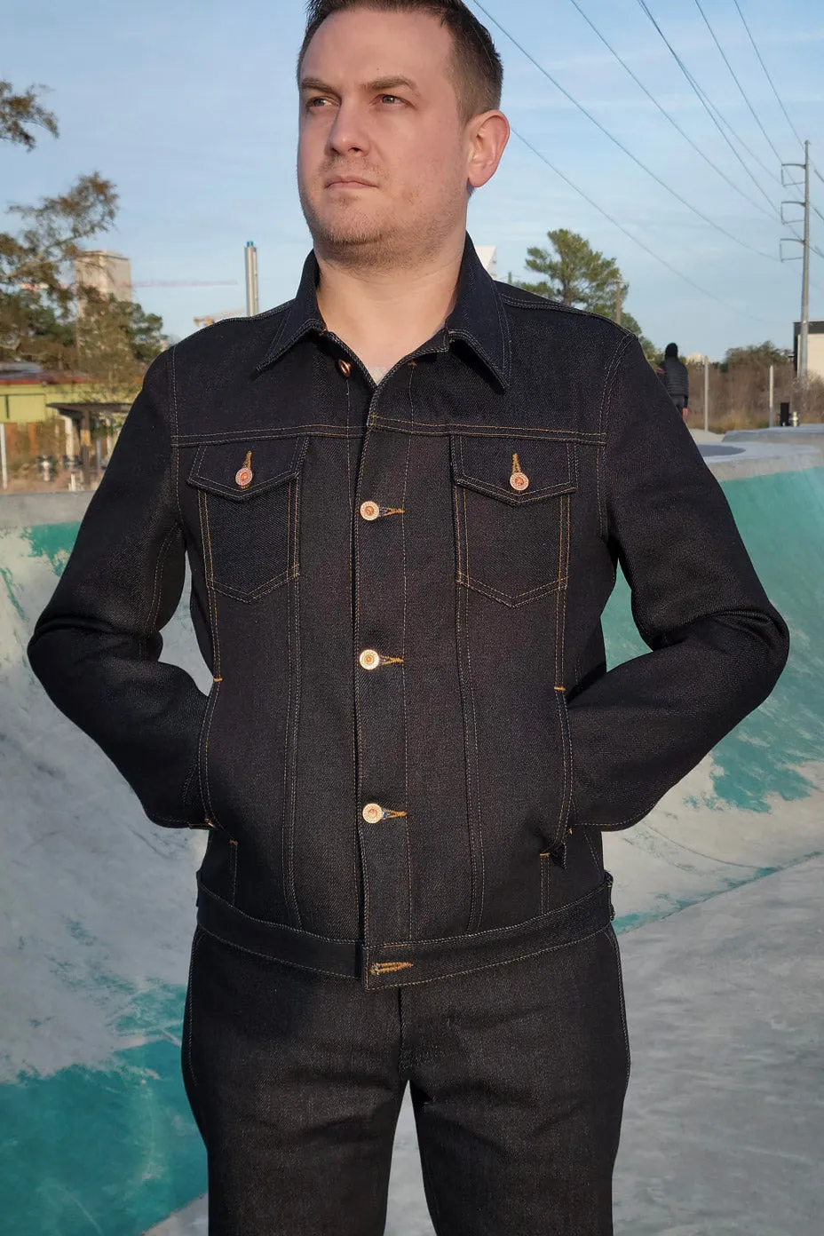 Selvedge Jacket - 22oz. Extra Heavyweight Japanese Selvedge XXXL Ready to Ship