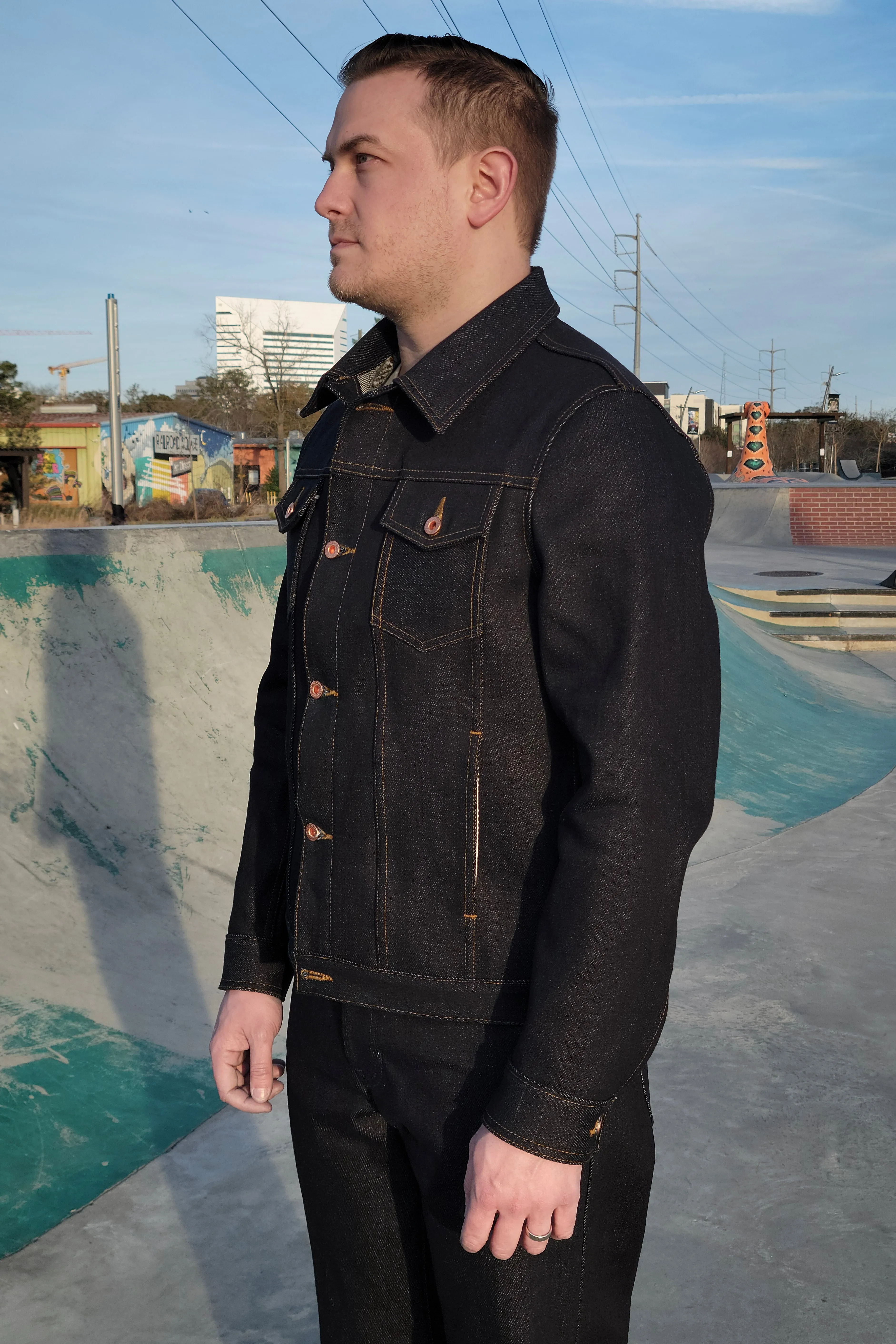 Selvedge Jacket - 22oz. Extra Heavyweight Japanese Selvedge XXXL Ready to Ship