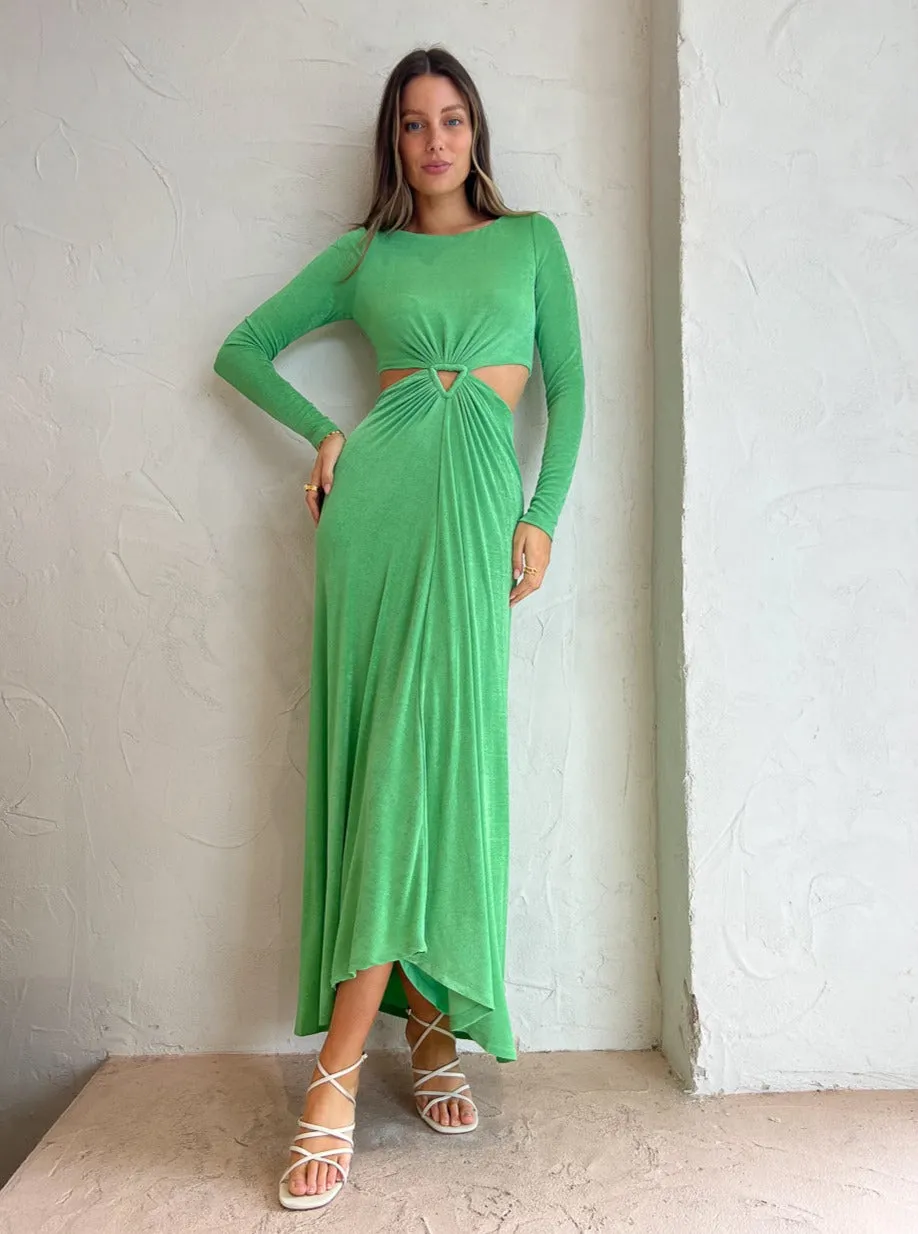 Significant Other Cali Long Sleeve Dress in Sea Green