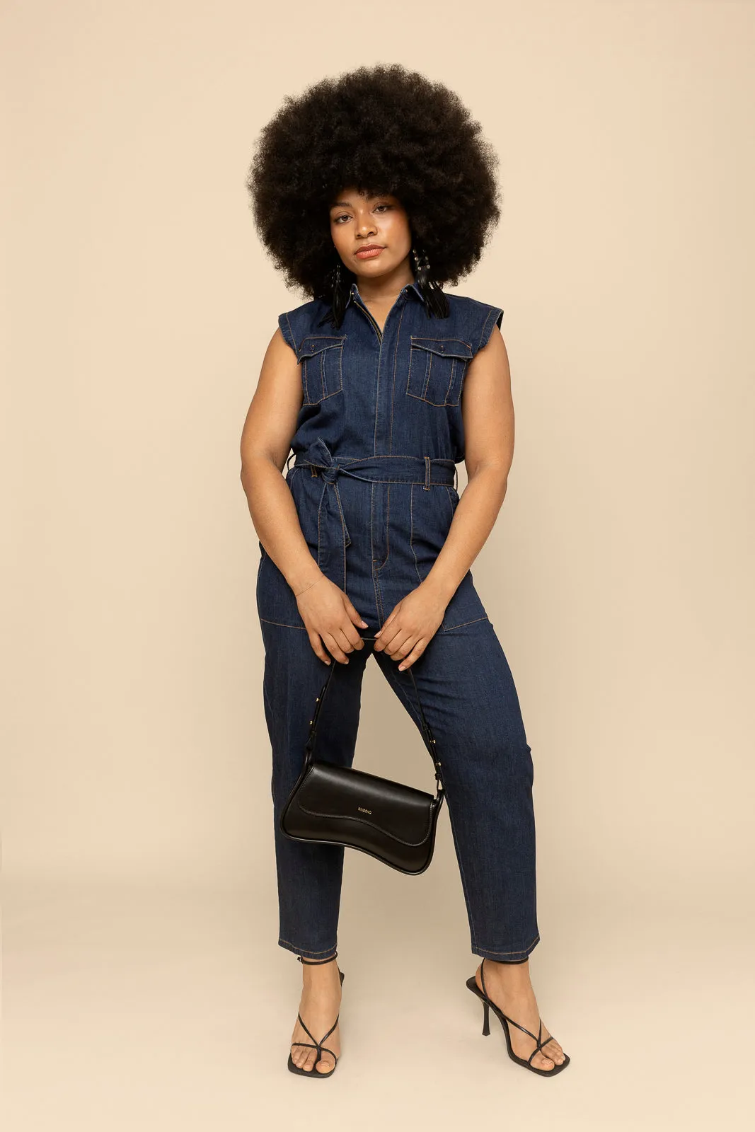 Sleeveless Denim Jumpsuit (Re-Mixed)