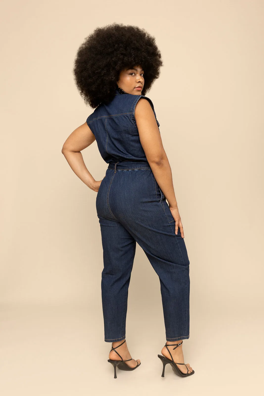 Sleeveless Denim Jumpsuit (Re-Mixed)