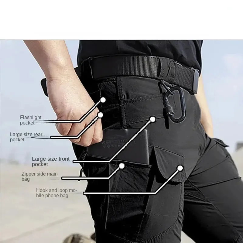 Softshell Warm Pants Men's Waterproof Sharkskin Fleece Working Trousers Outdoor Windproof Thickened Wear-resistant Cargo Pants