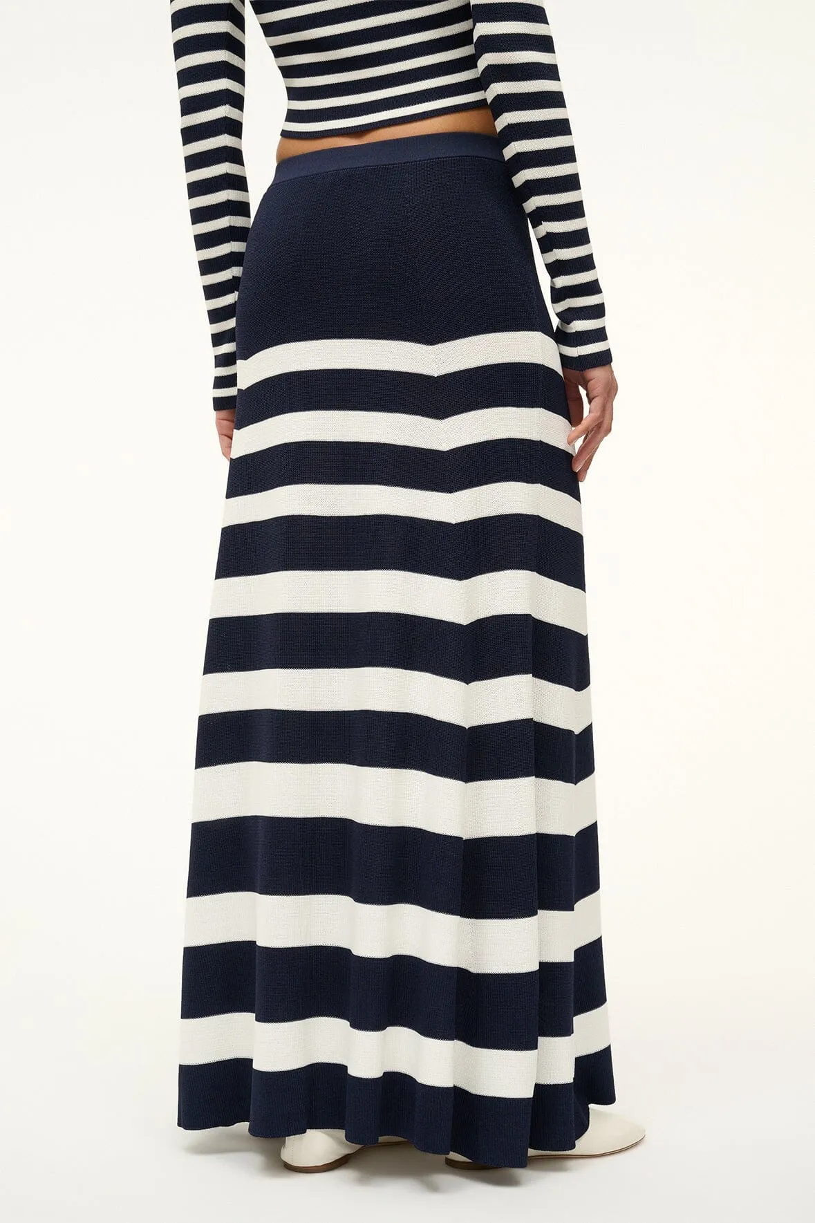 SWIRLING SKIRT | NAVY WHITE