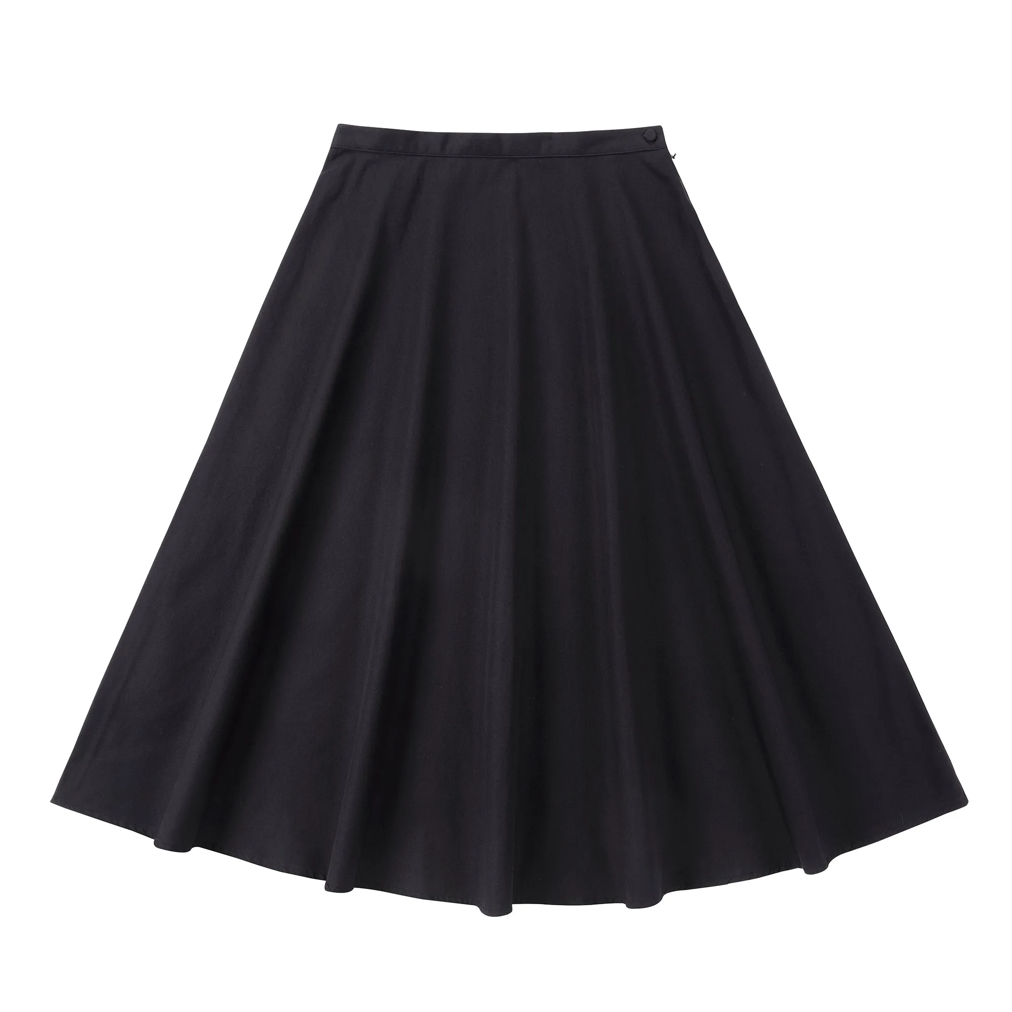 Teen Black Stretch A-Line Skirt