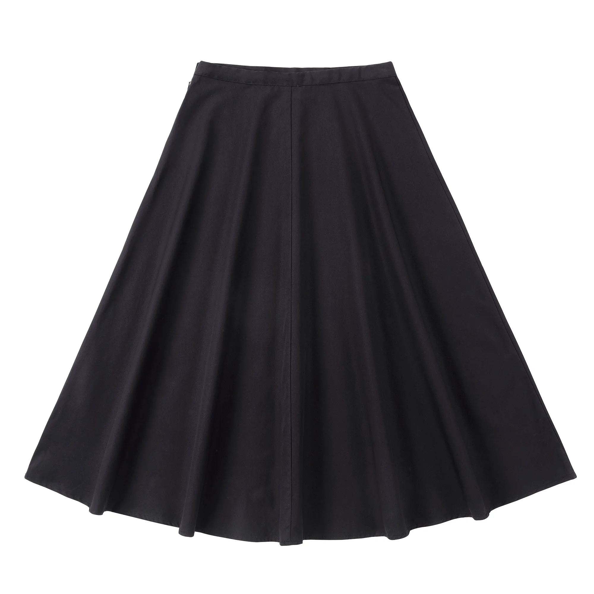 Teen Black Stretch A-Line Skirt