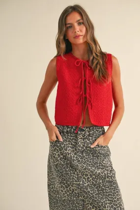 The Eleni top- Red