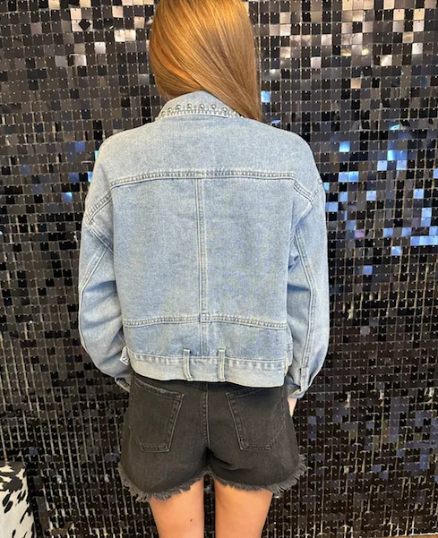 The Perfect Denim Stud Jacket