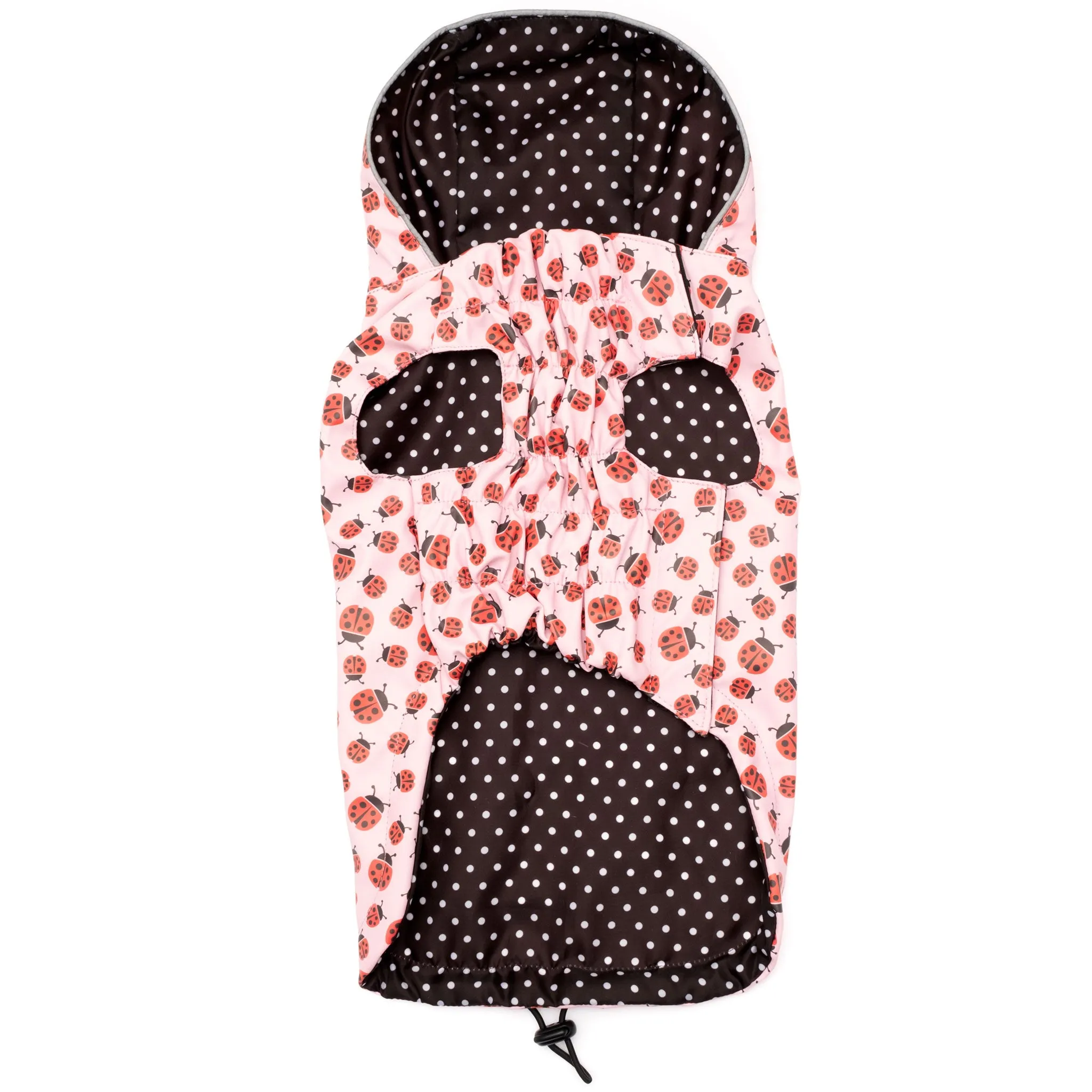 The Worthy Dog Ladybugs Raincoat