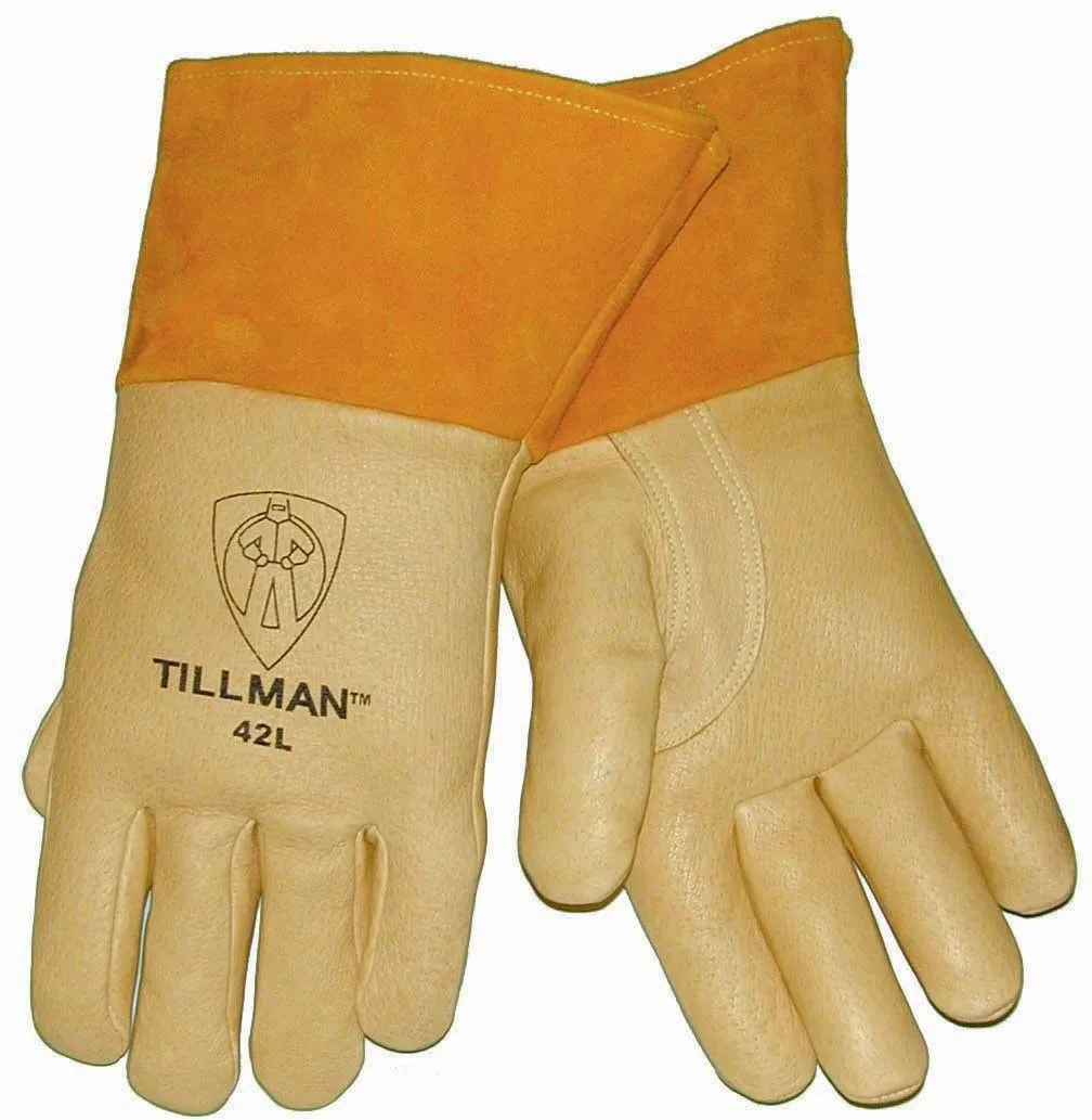 Tillman 42 Premium Heavy Weight Top Grain Pigskin MIG Welding Gloves (1 pair)