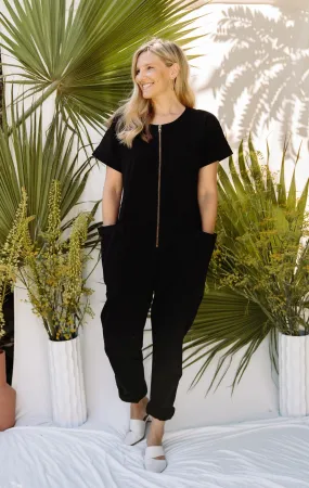 Together Zipper Jumpsuit - True Black