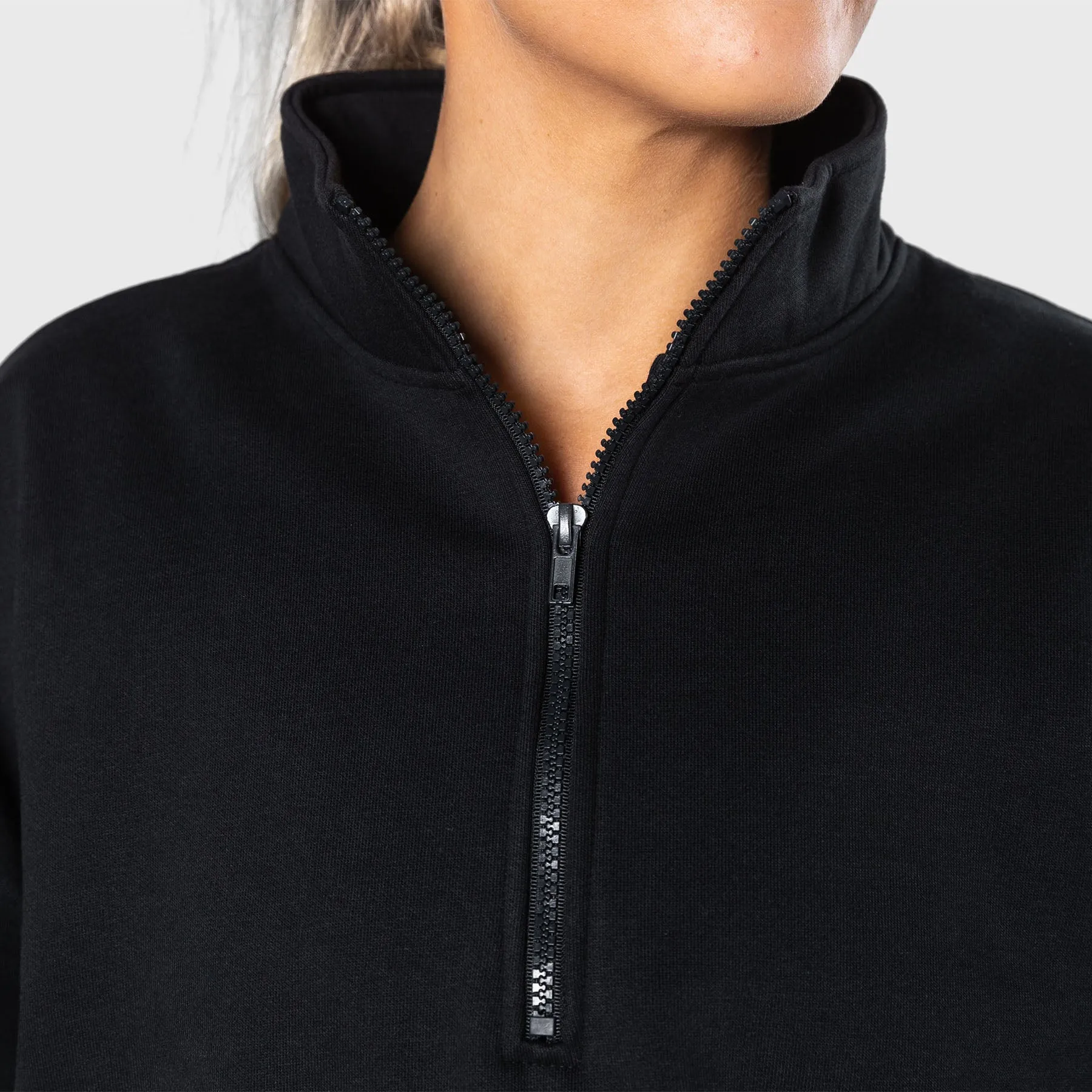 TWL - ALTITUDE 1/4 ZIP SWEATER - BLACK