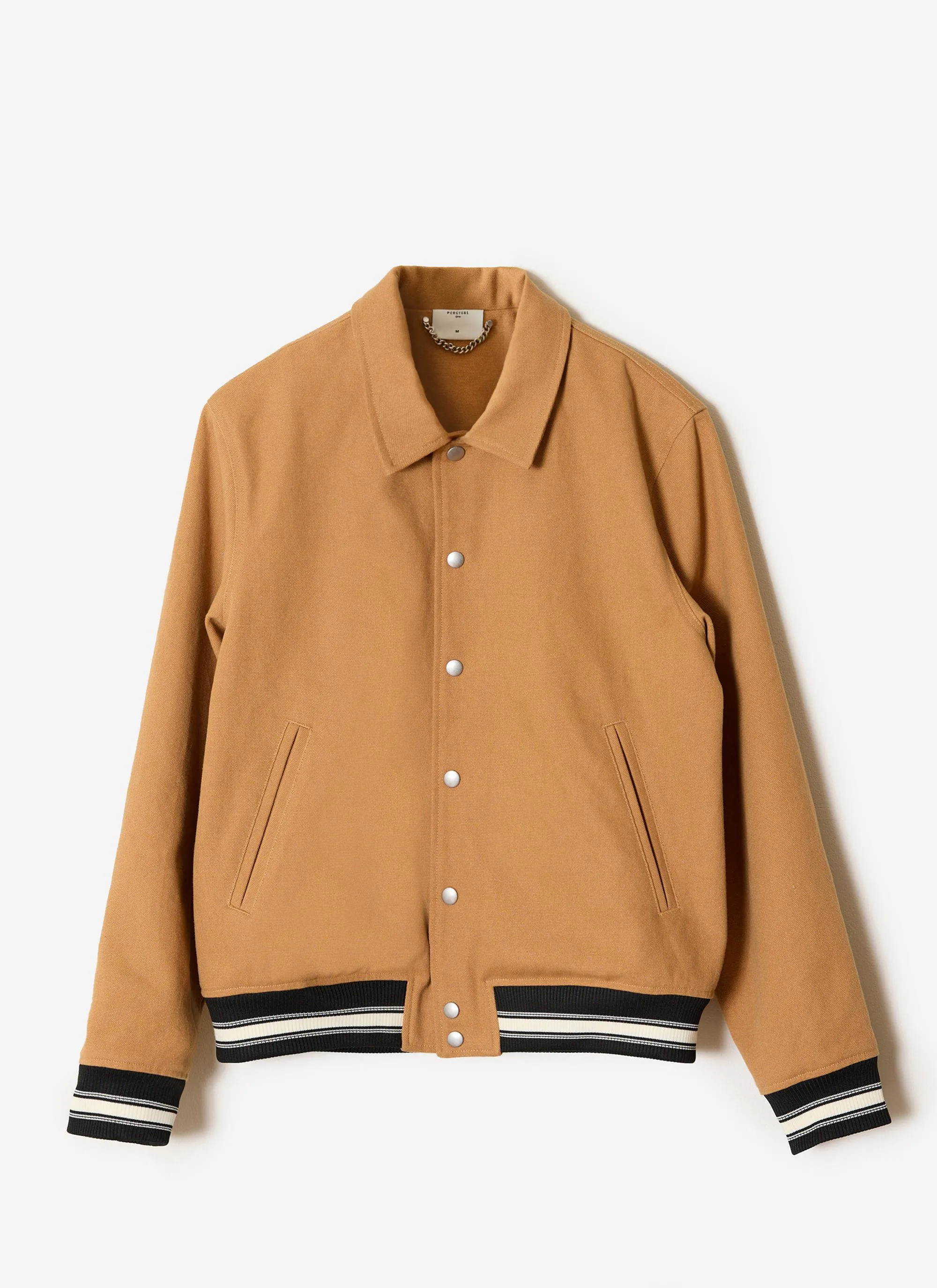 Varsity Bomber | Percival x Ilaria | Tan