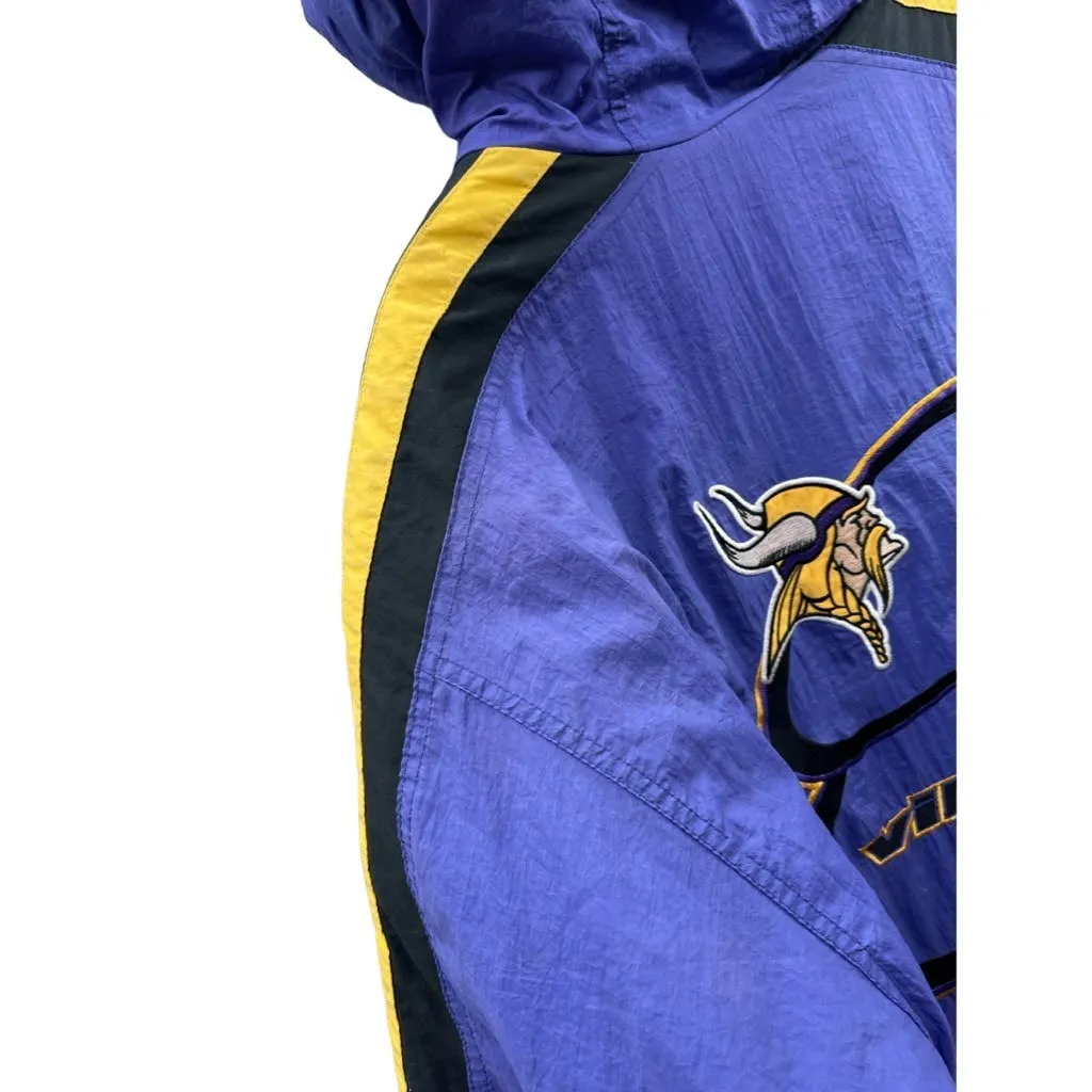 Vintage 1990's Logo Athletic Minnesota Vikings Quilted Puffer Jacket