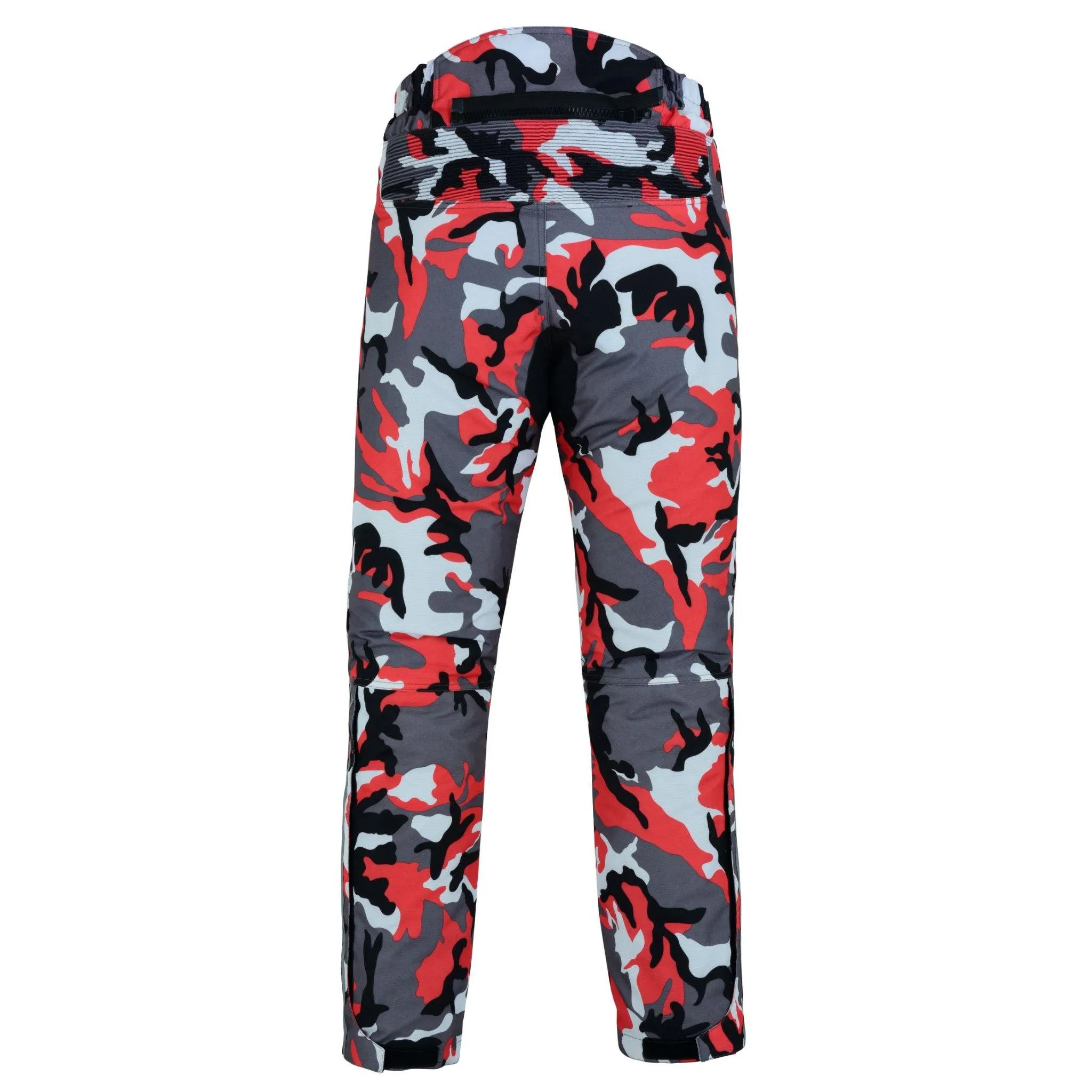 Warrior Gears® Camo Mens Motorcycle Trousers | Camouflage | Waterproof | Textile pants for men