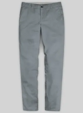 Washed Slate Blue Stretch Chino Pants