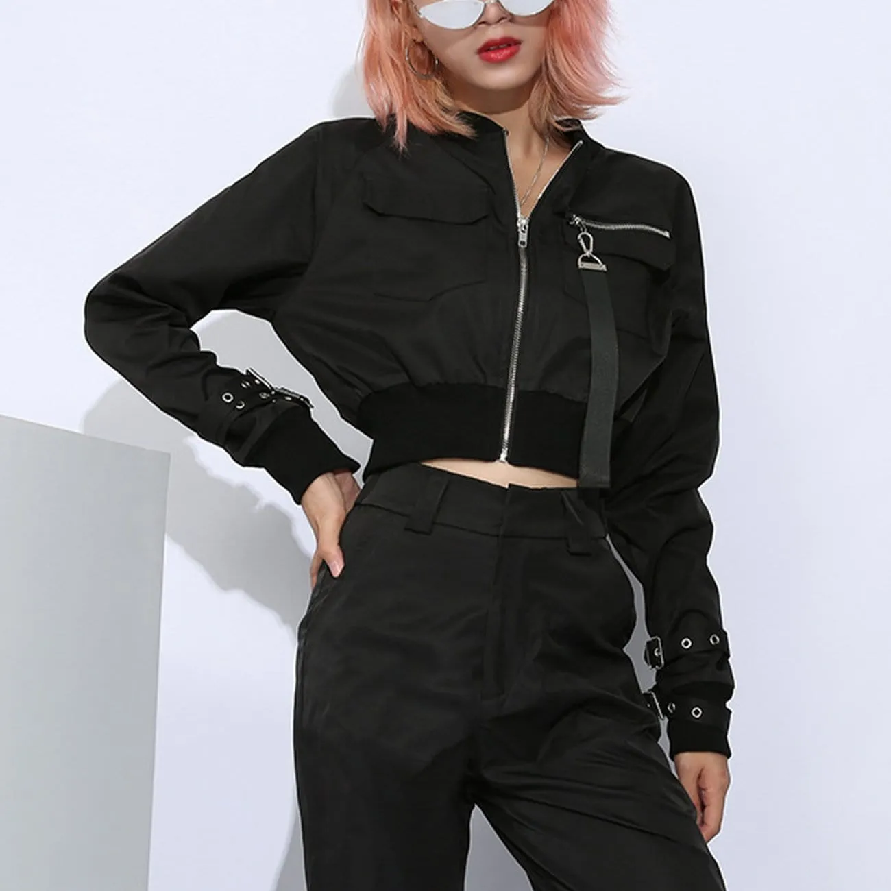 WLS Function Zipper Ribbon Jacket