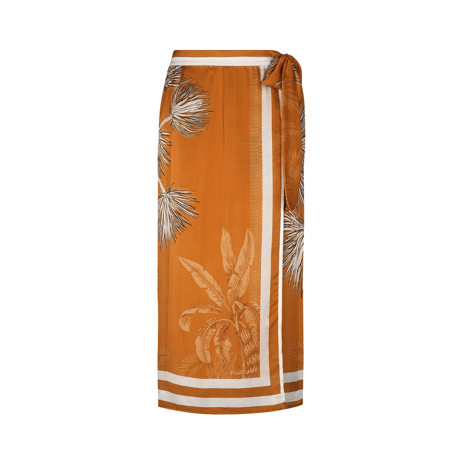 WRAP SKIRT SILK VISCOSE VILLA ORANGE 527