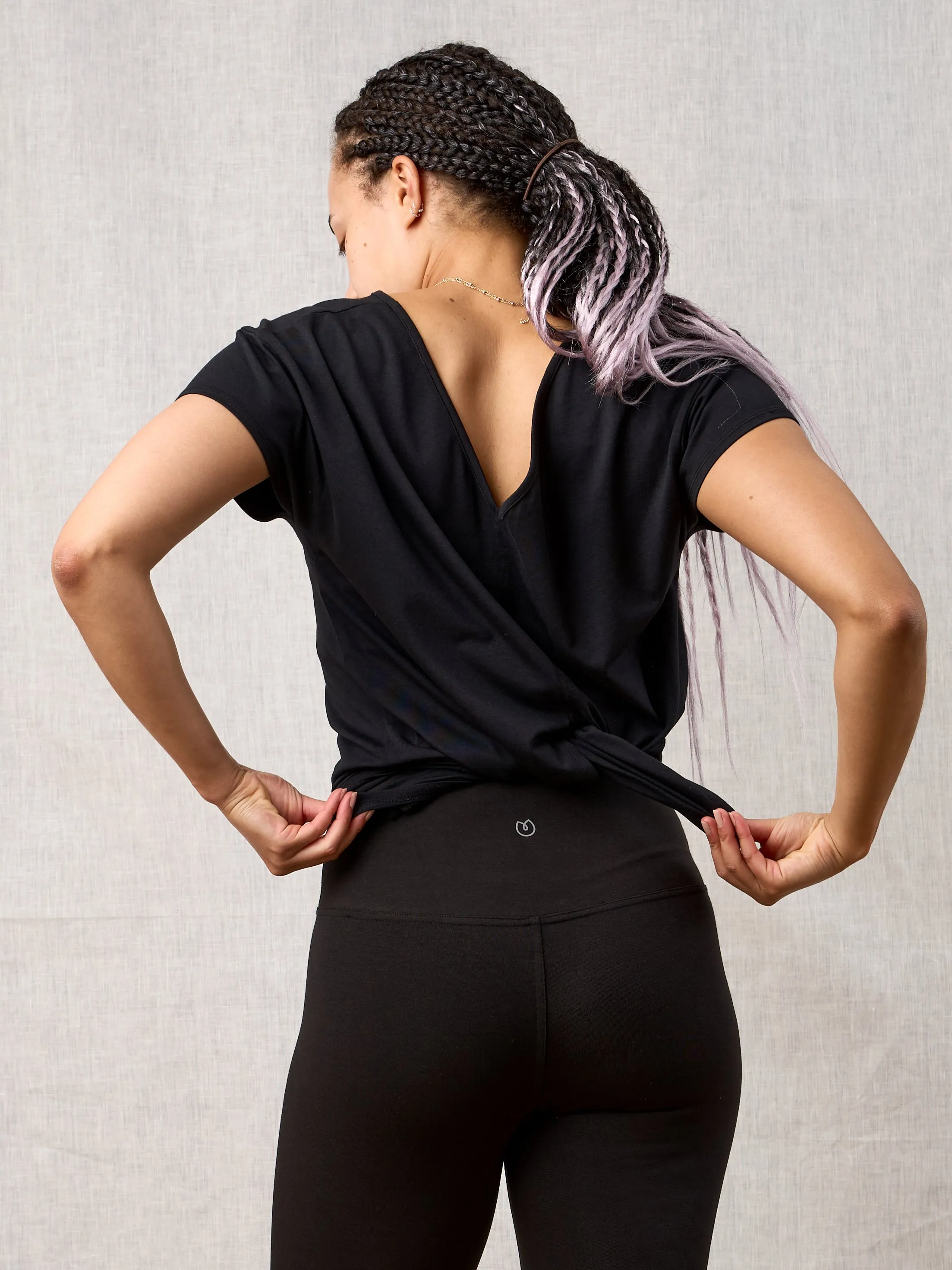 Yogamatters Live-In 7/8 Eco Leggings - Black