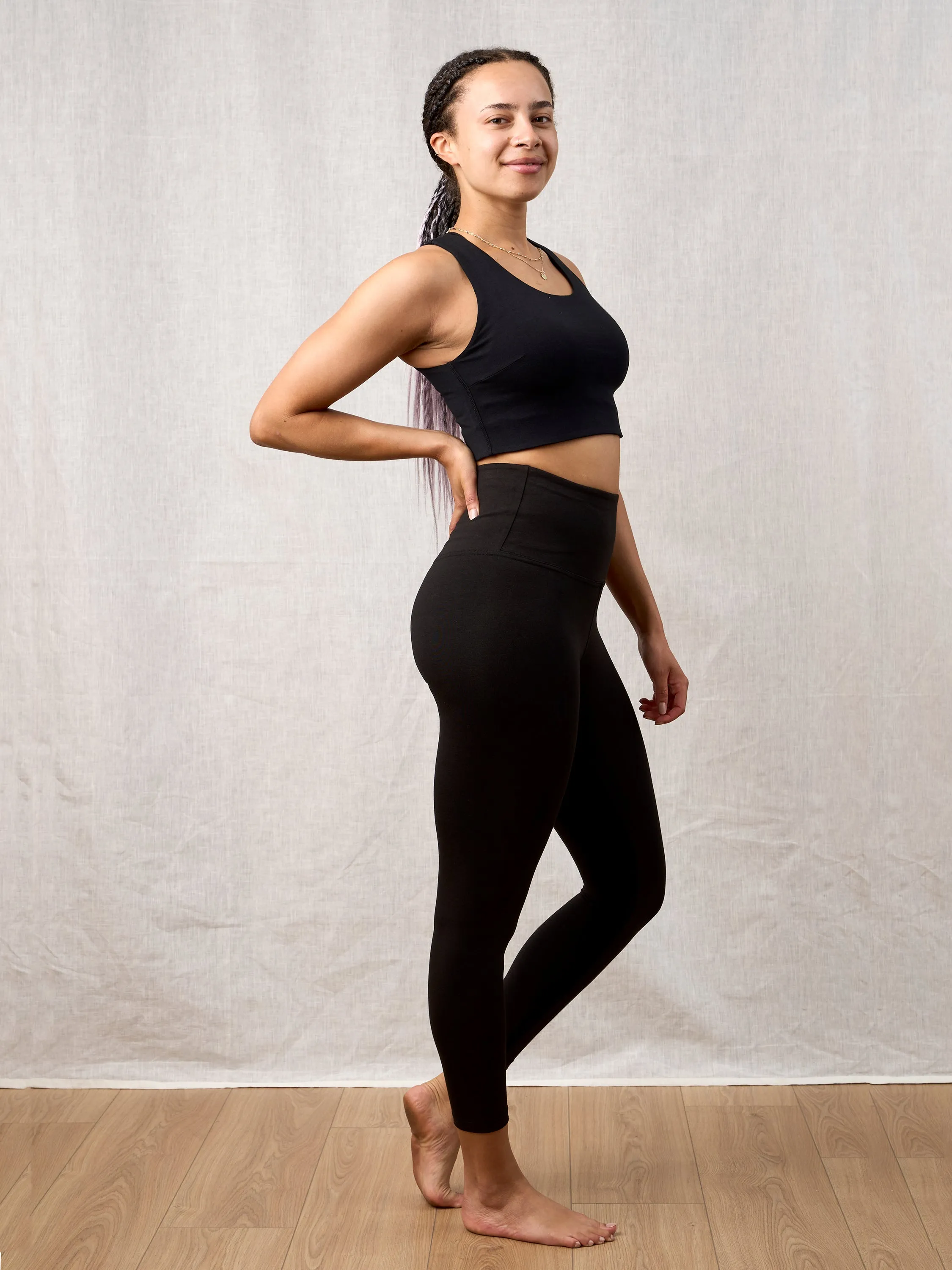 Yogamatters Live-In 7/8 Eco Leggings - Black