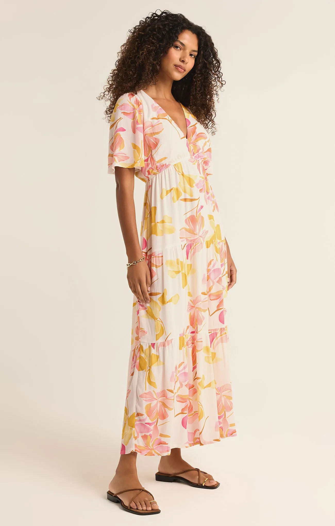 Z Supply Kat Golden Hour Floral Dress