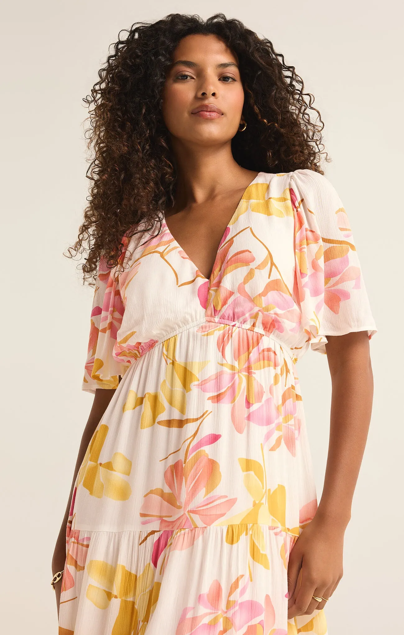 Z Supply Kat Golden Hour Floral Dress