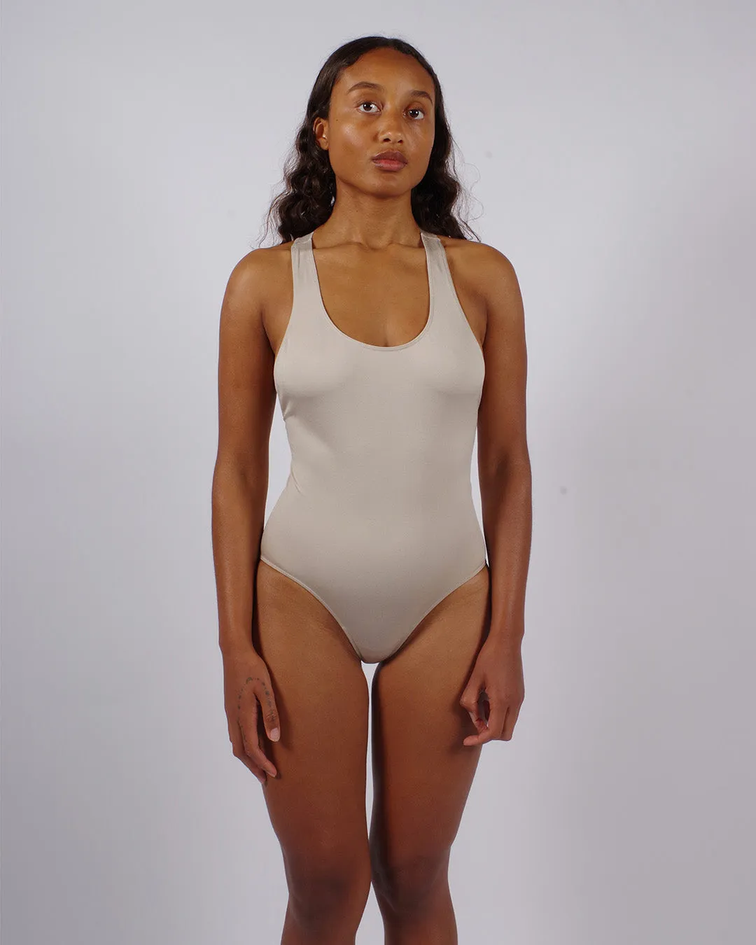 ZEALOUS Body Swimsuit | Taupe