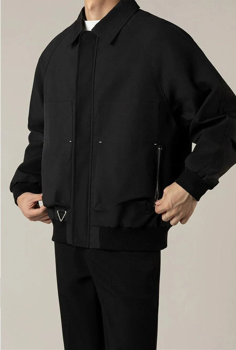 Zhou Minimal Detail Workwear Jacket