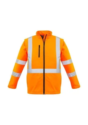 ZJ680 Syzmik Hi Vis X Back 2 In 1 Soft Shell Rain Jacket